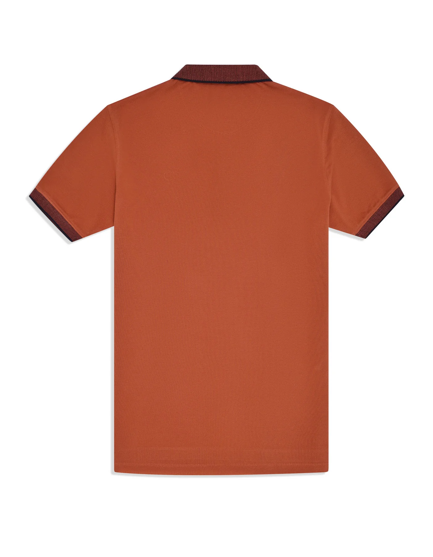 Rust Plain Pique Polo Shirt - Image 5