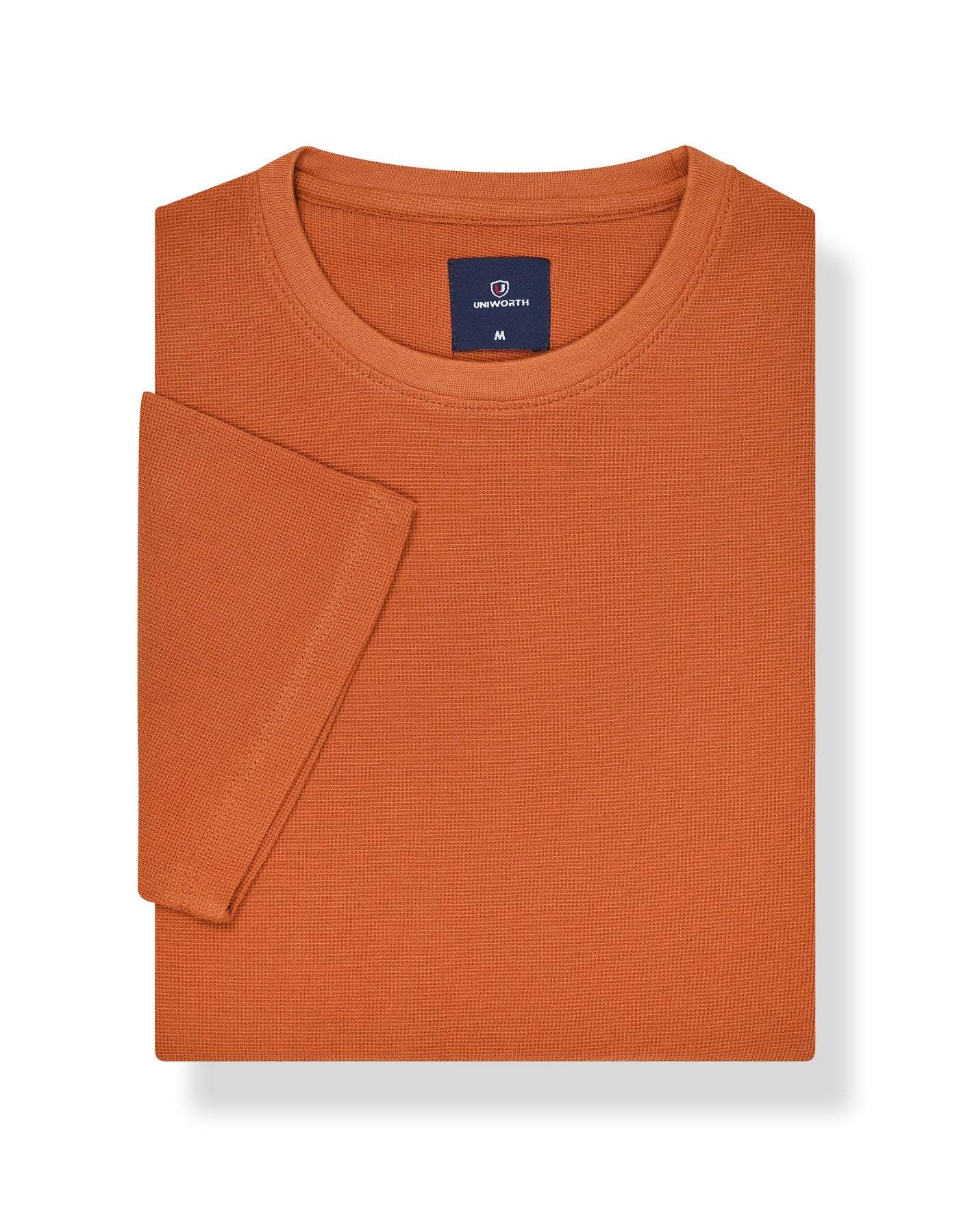 Rust Texture Crew Neck T-shirt - Image 3