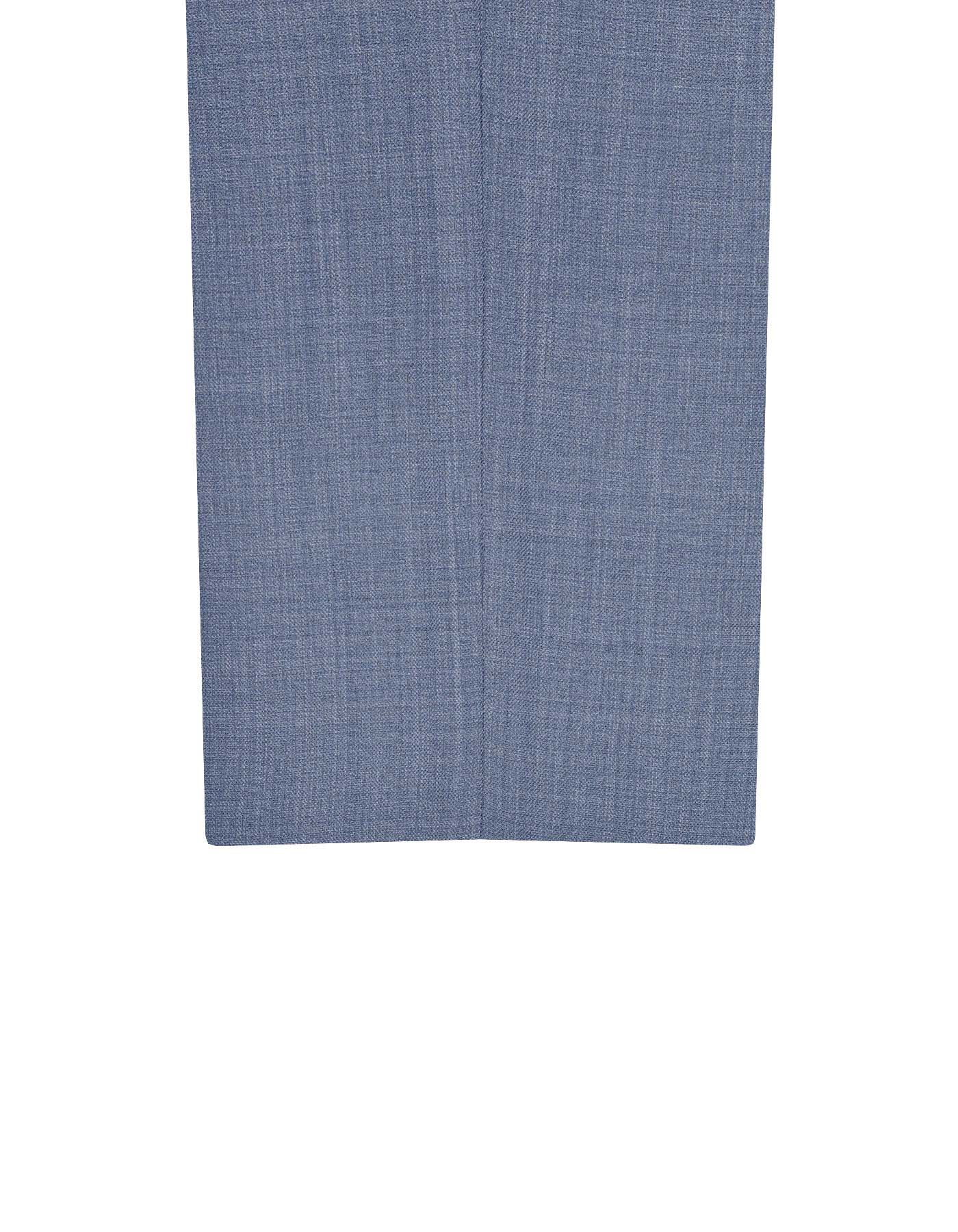 Sea Blue Texture Tailored Smart Fit Formal Trouser - Image 3