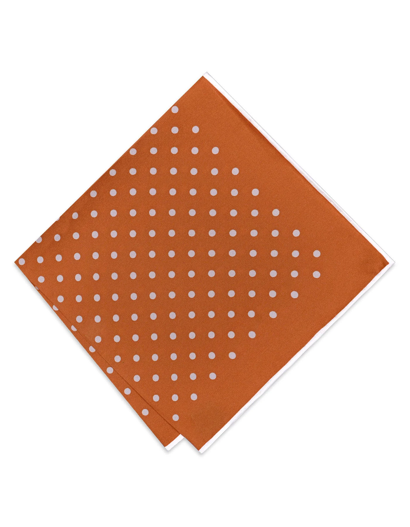 Silk Rust Pocket Square - Image 2
