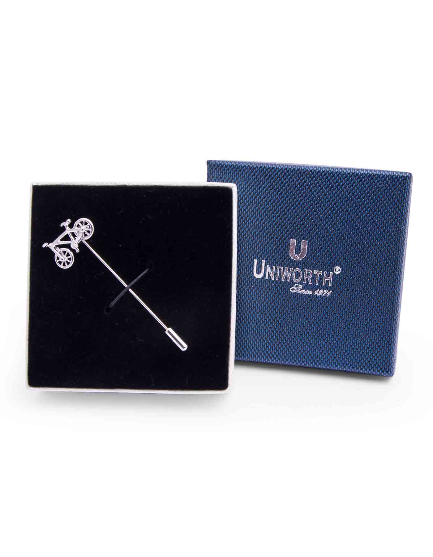 Silver Bicycle Lapel Pin - Image 2
