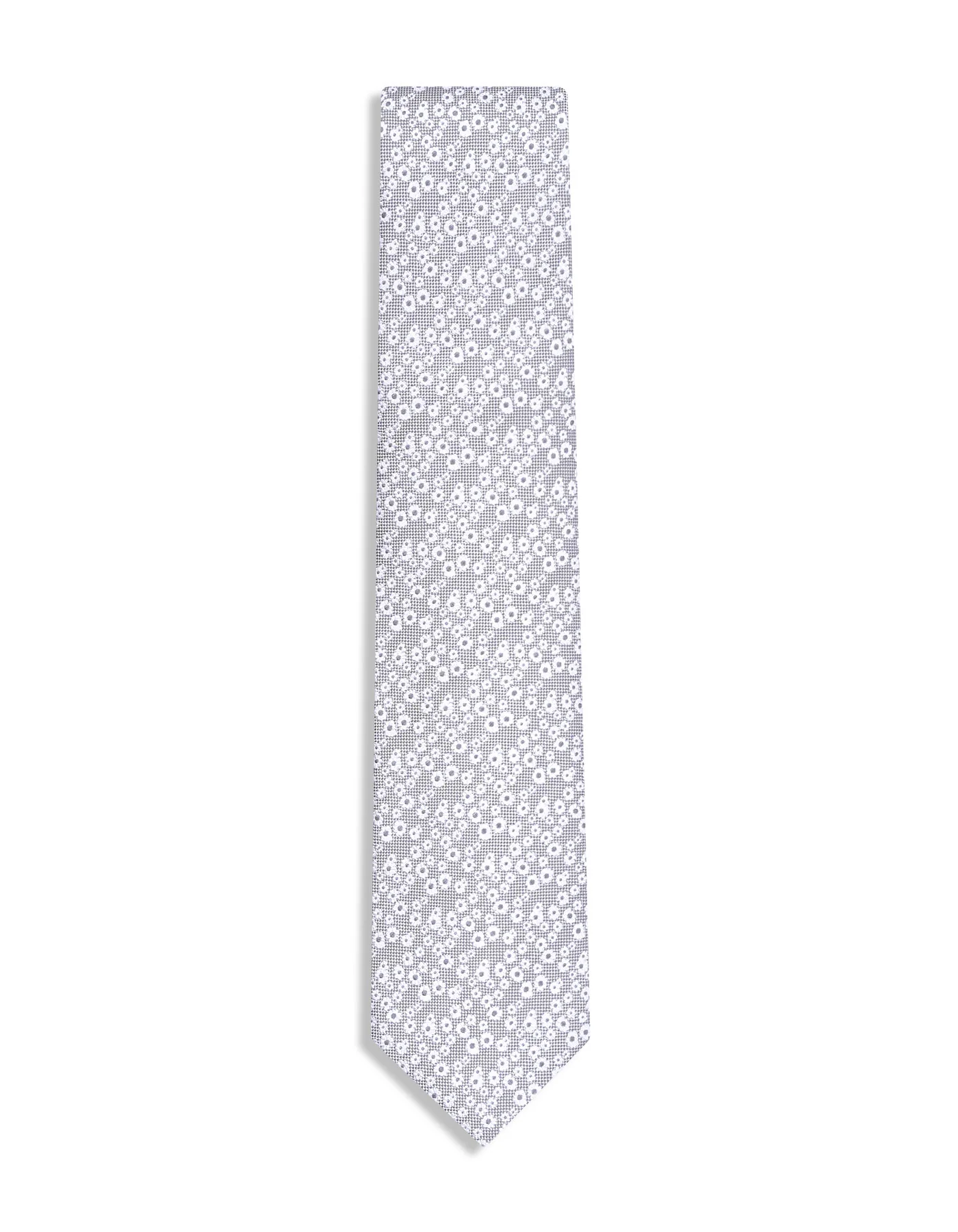 Silver Floral Tie - Image 2