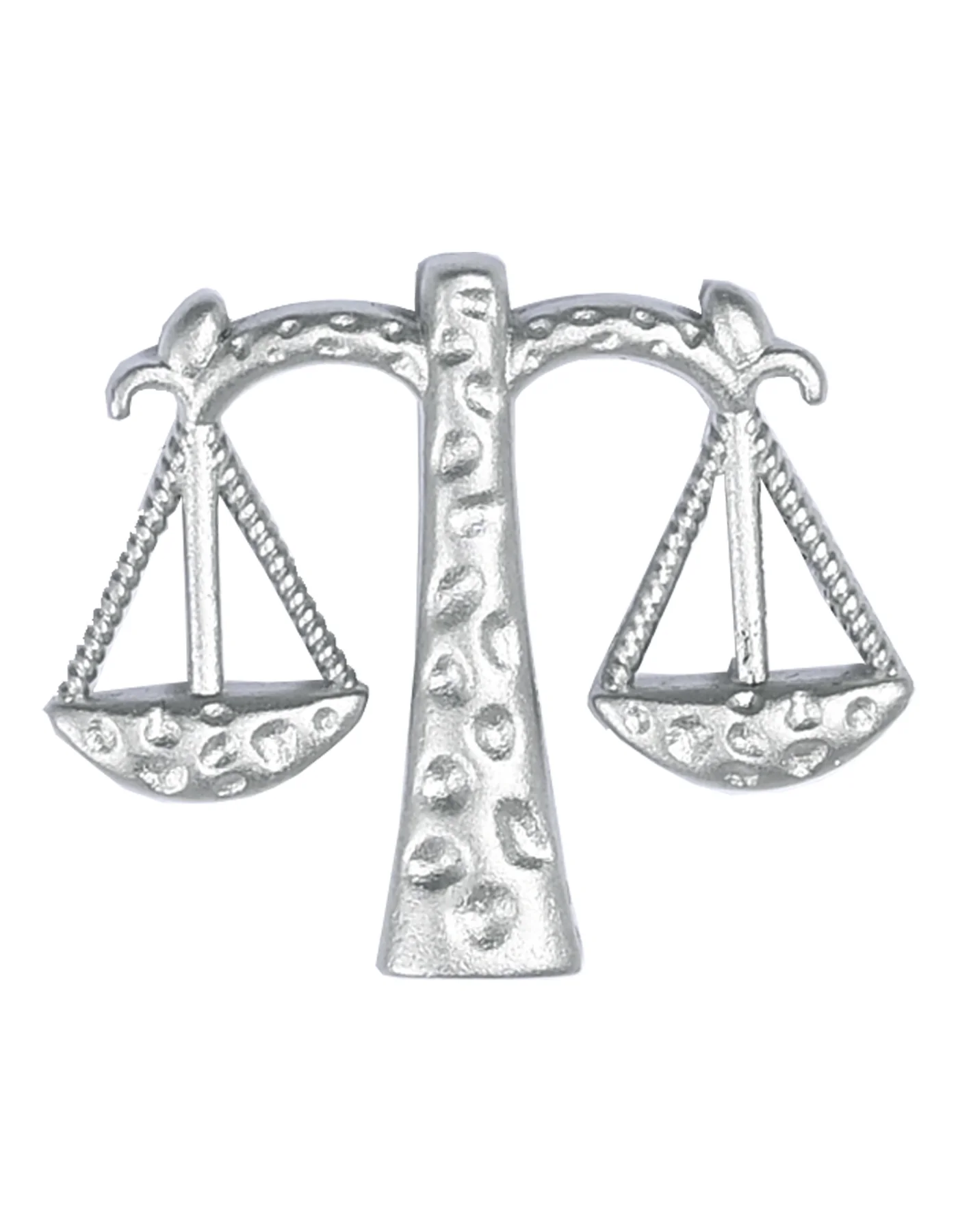 Silver Geometric Coat Lapel Pin