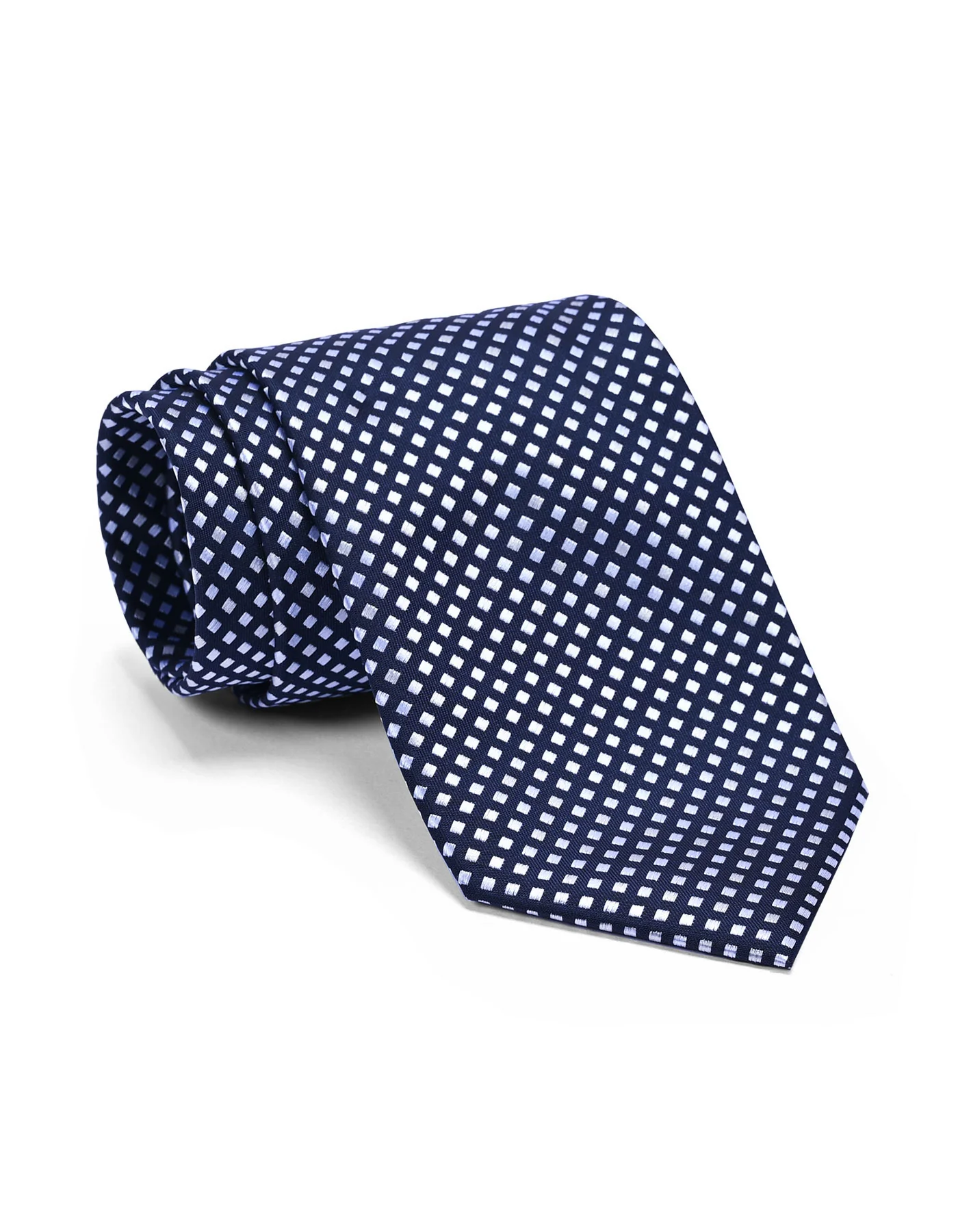 Silver Geometric Tie