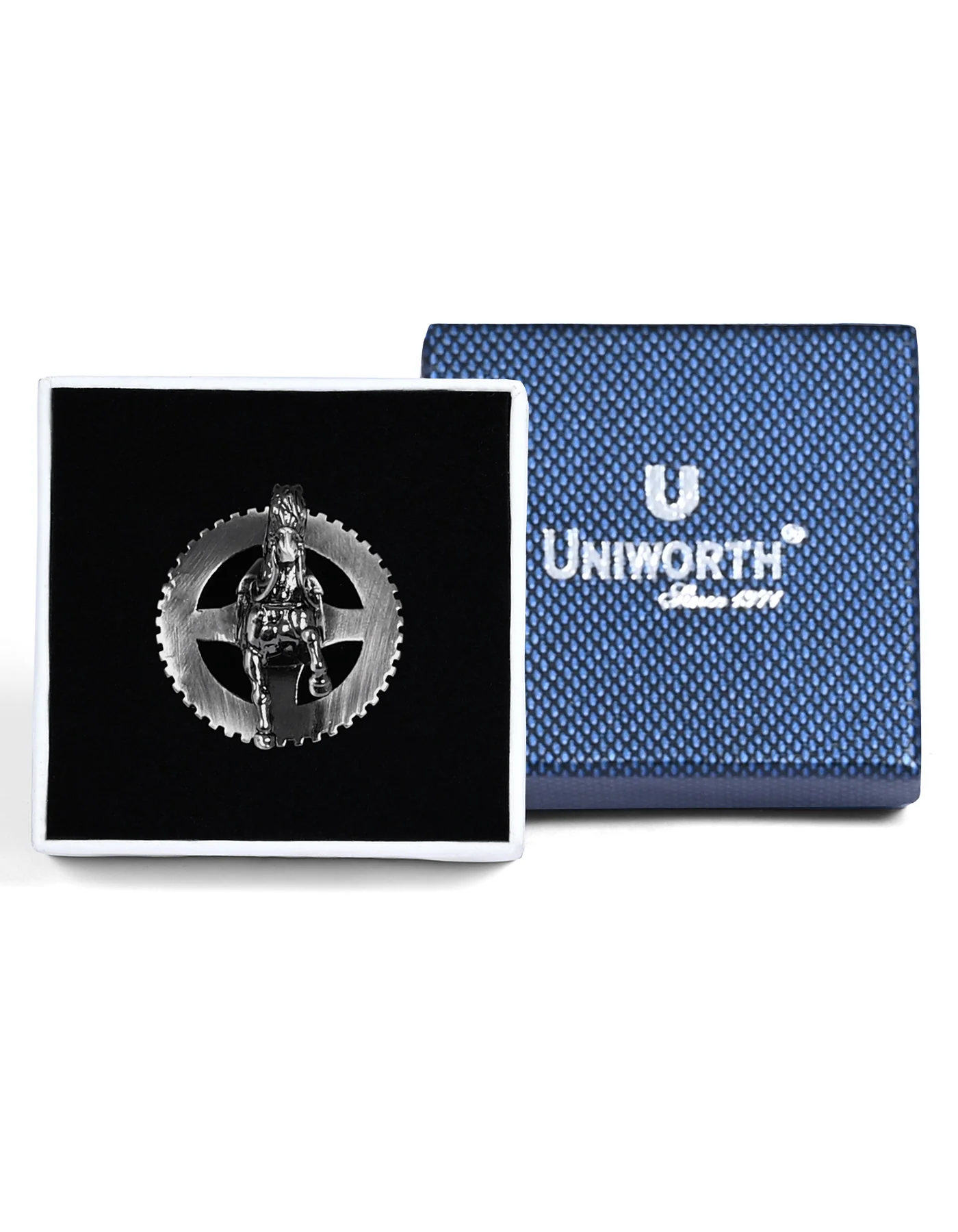 Silver Logo Coat Lapel Pin - Image 2