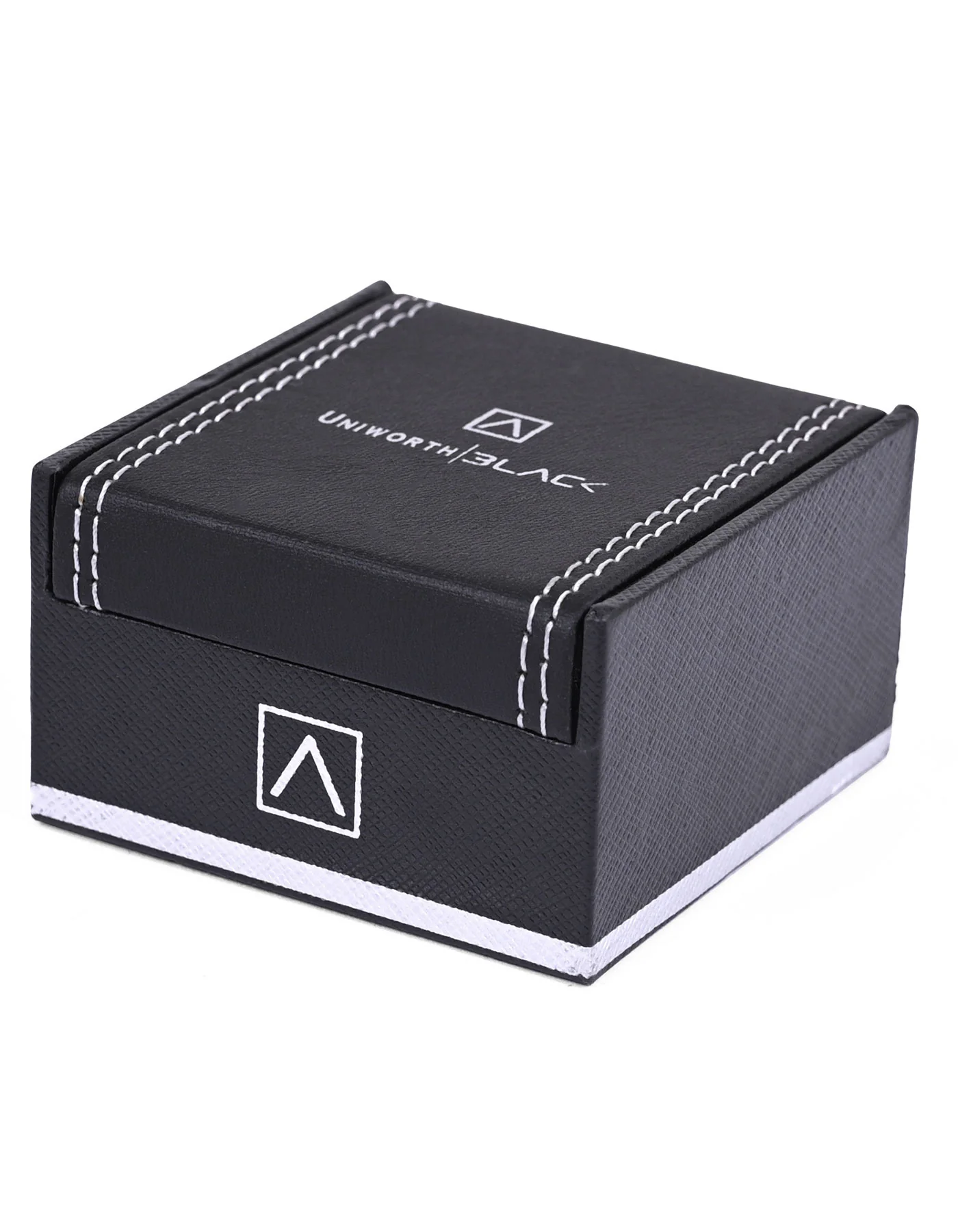 Silver/Maroon Rectangle Cufflink - Image 3