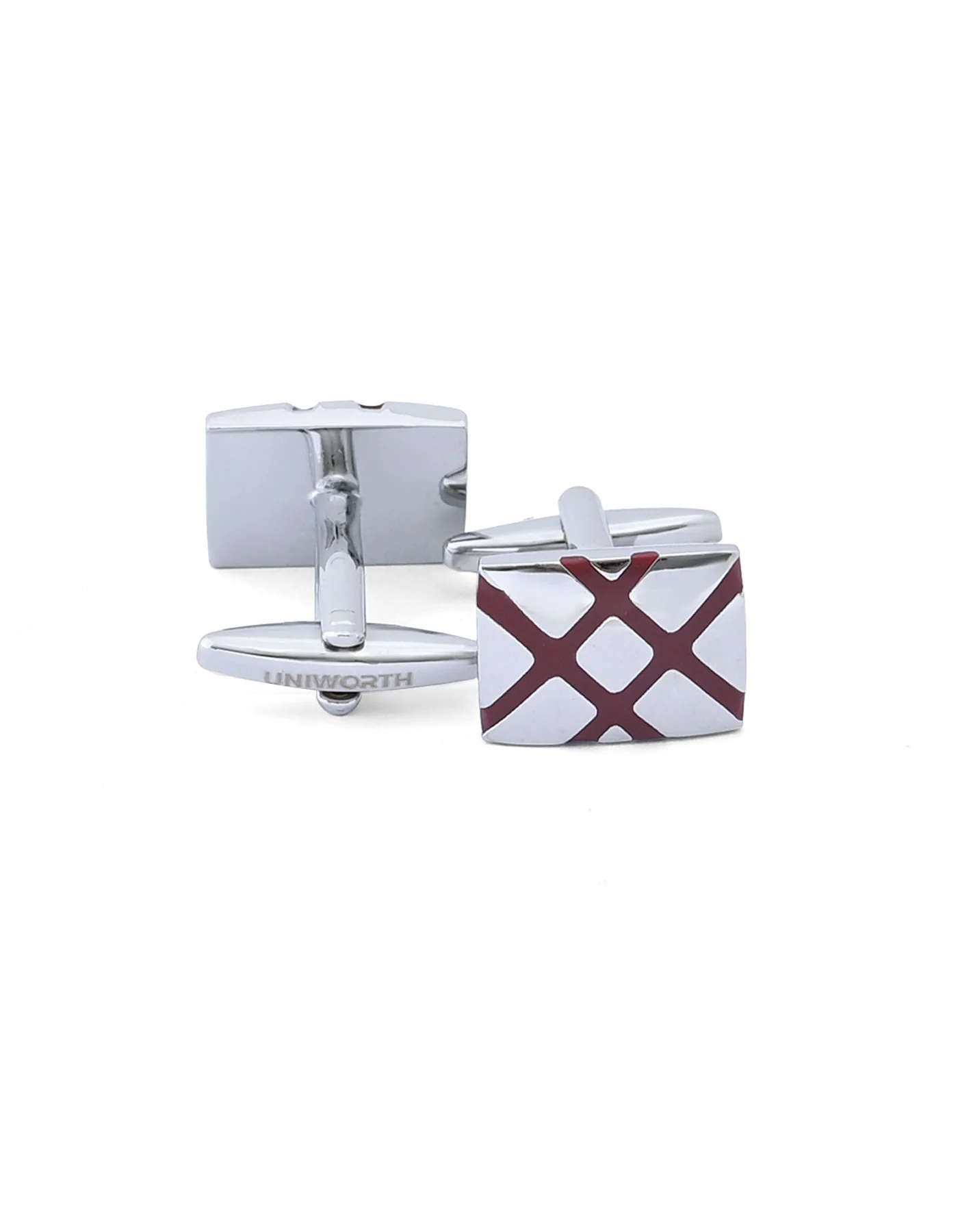 Silver Rectangle Cufflink