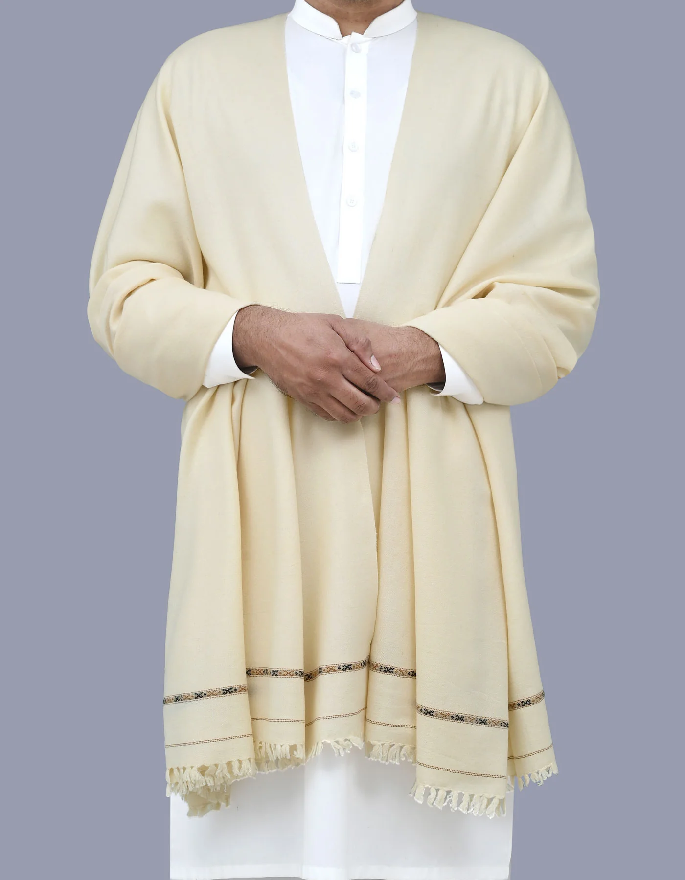 Skin Plain 100% Acrylic Men Shawl