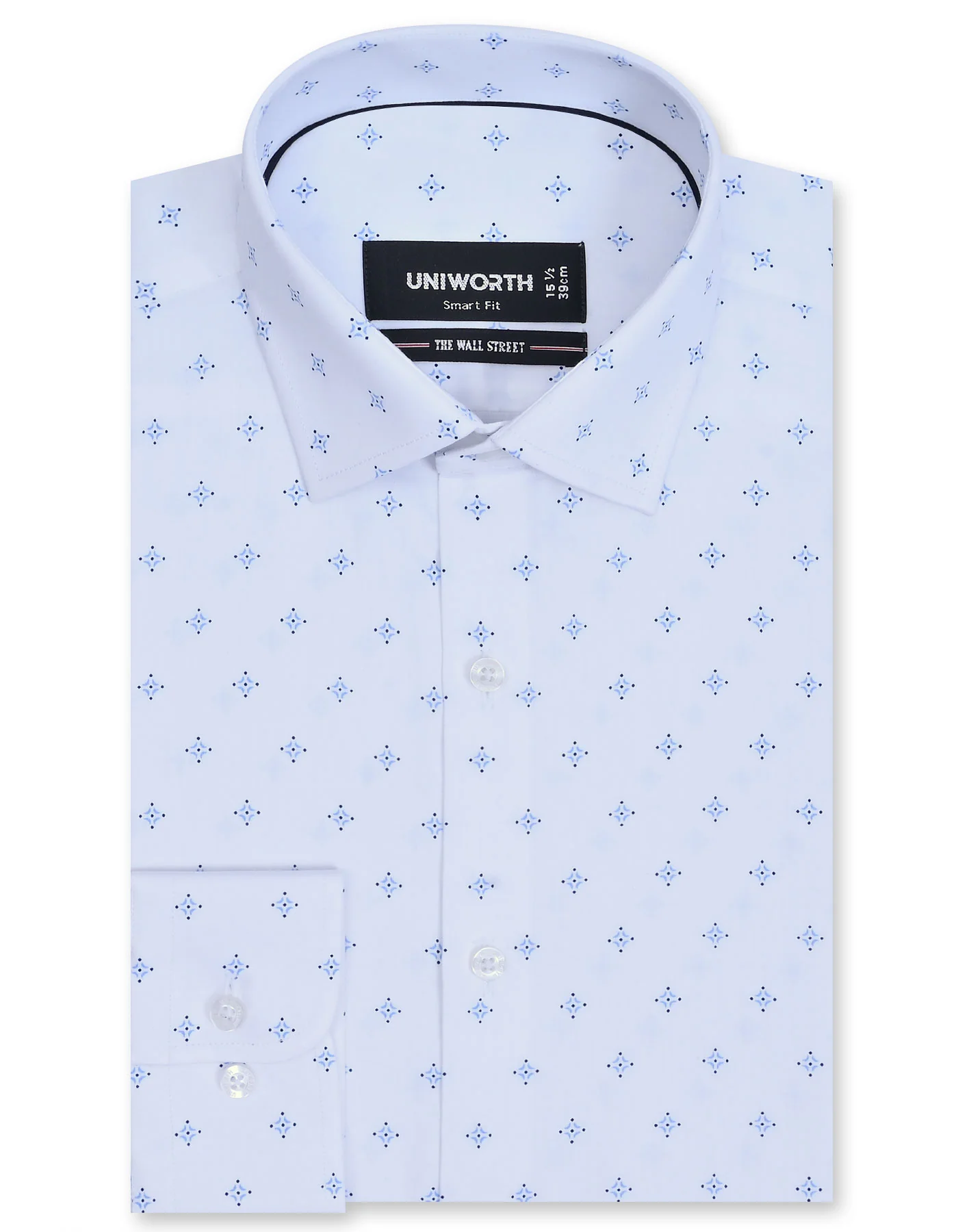 Sky Printed Tailored Smart Fit Shirt