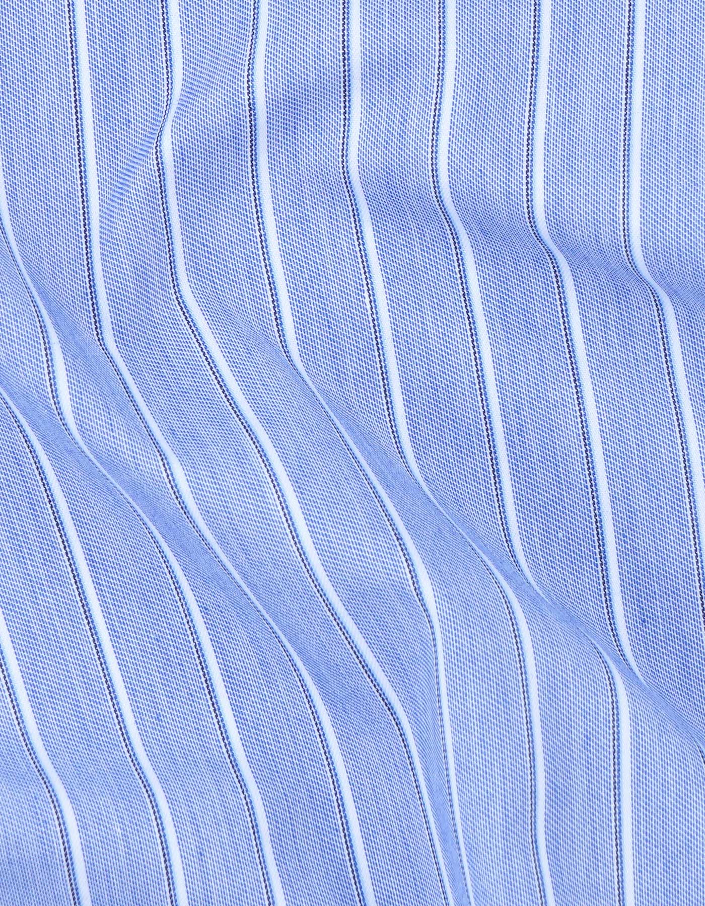 Sky Stripe Tailored Smart Fit Shirt - Image 4