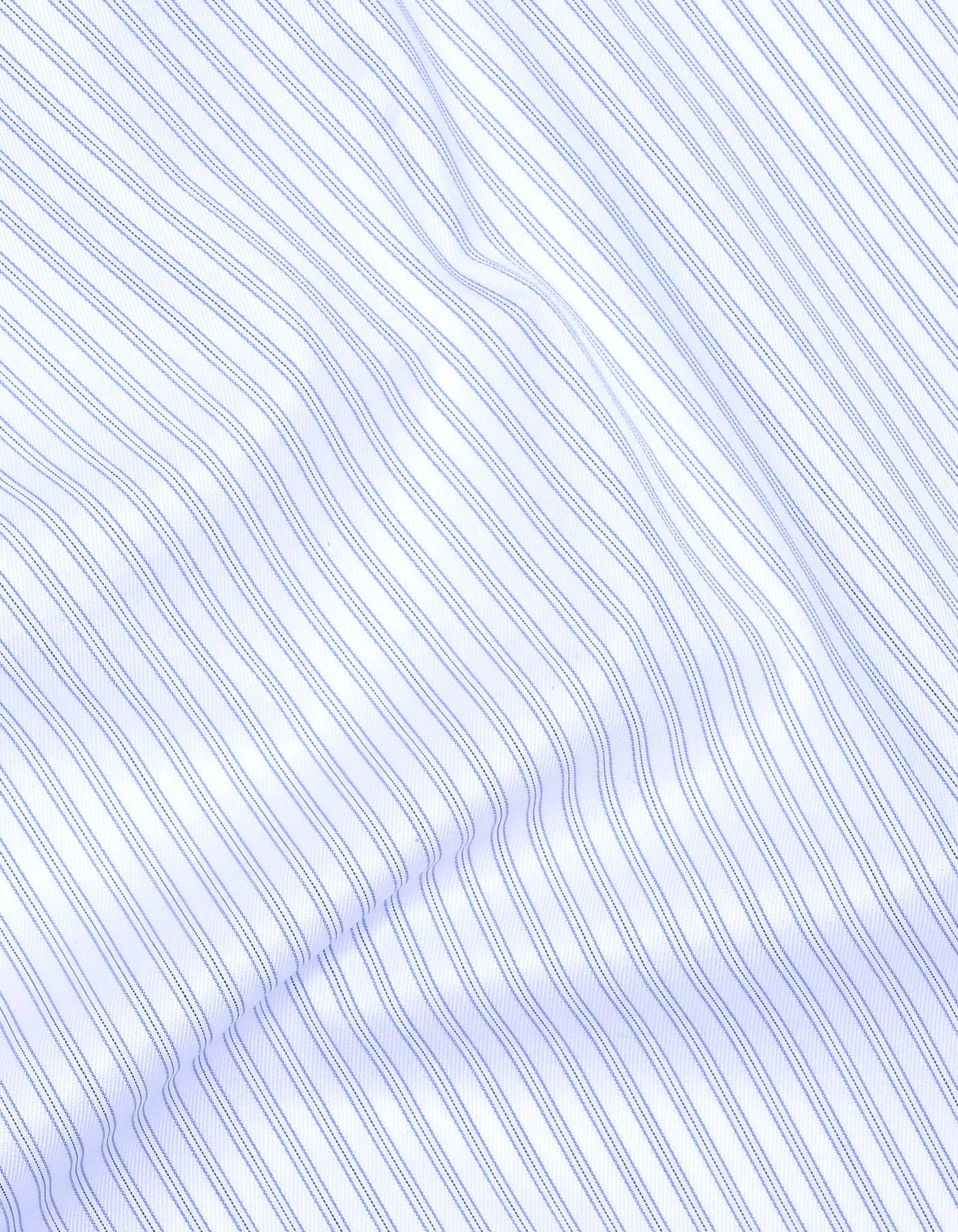 Sky Stripe Tailored Smart Fit Shirt - Image 4