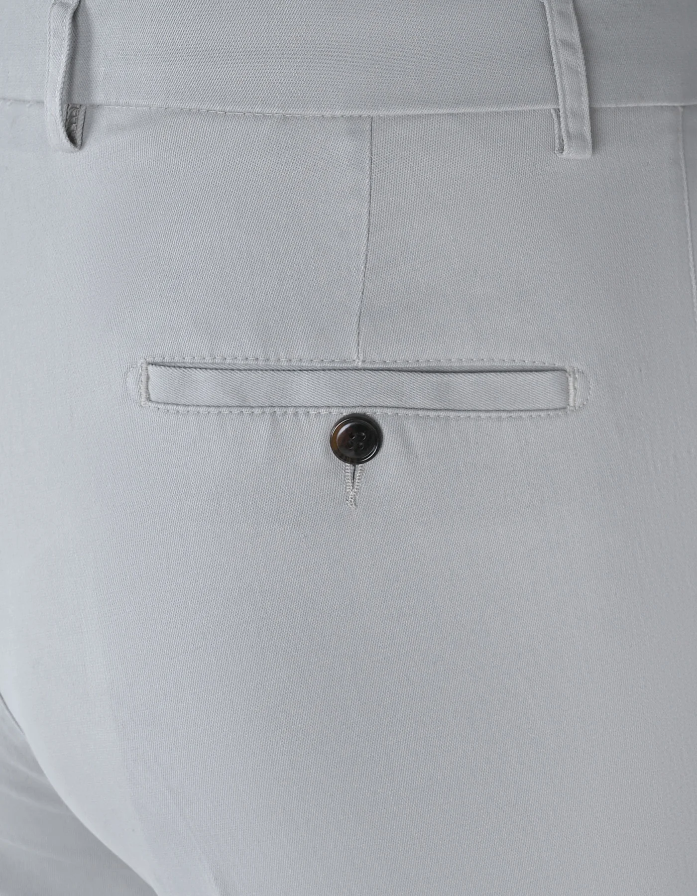 Stone Plain Classic Fit Cotton Trouser - Image 4