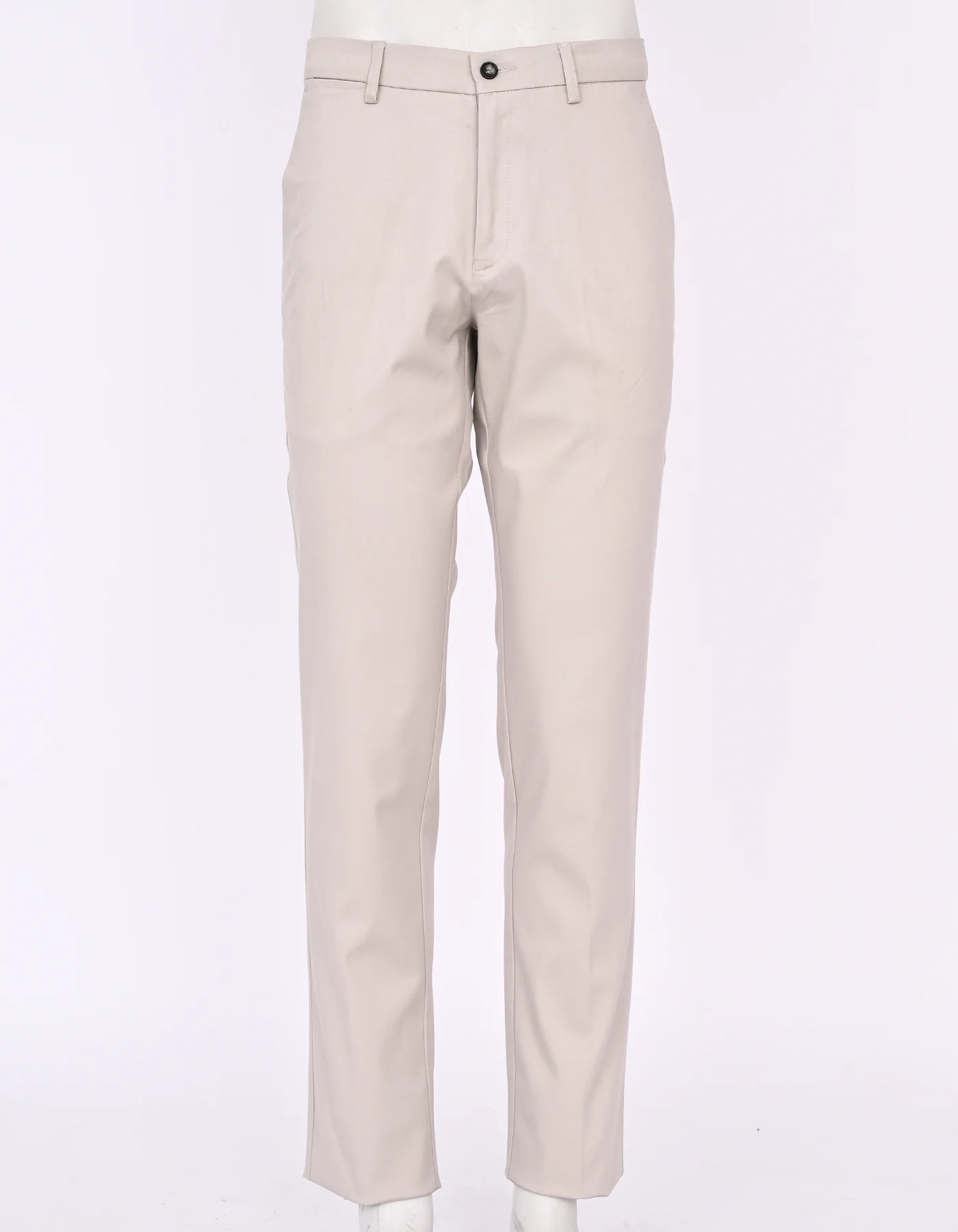 Stone Plain Classic Fit Cotton Trouser - Image 4