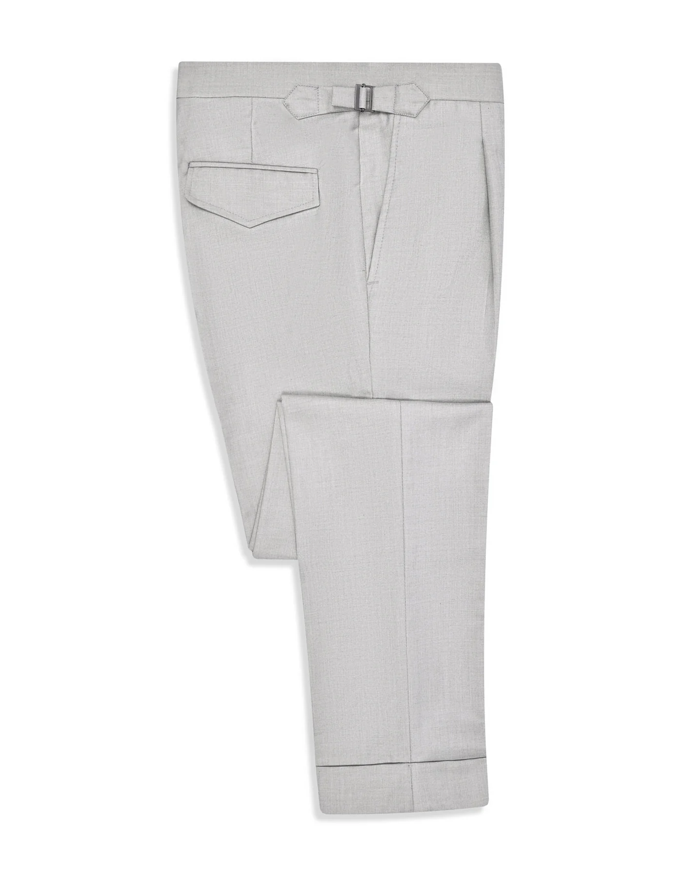 Stone Plain Classic Fit Formal Trouser - Image 3