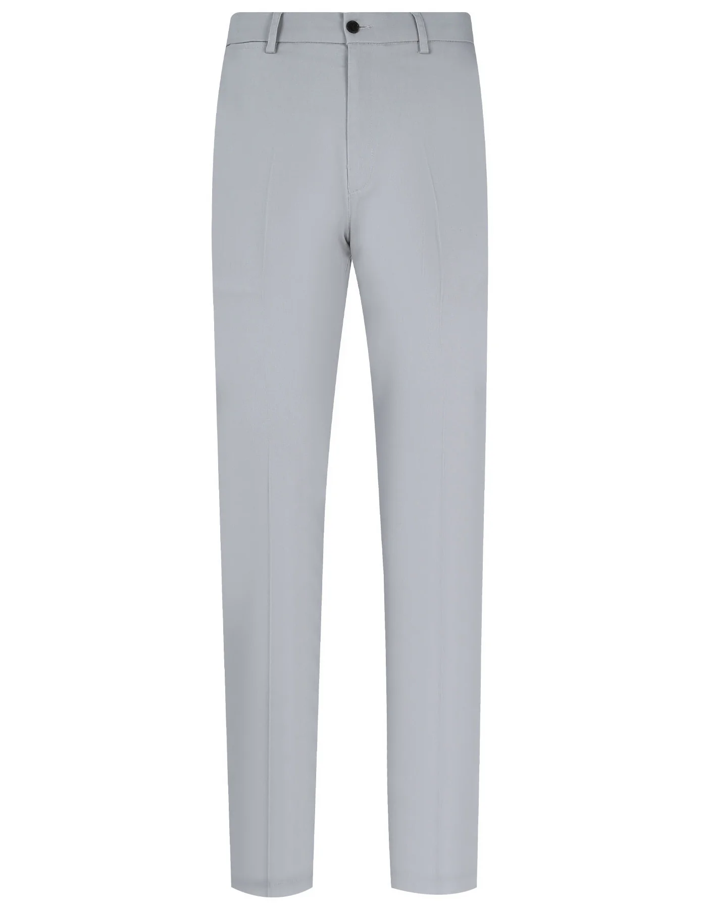 Stone Plain Smart Fit Cotton Trouser