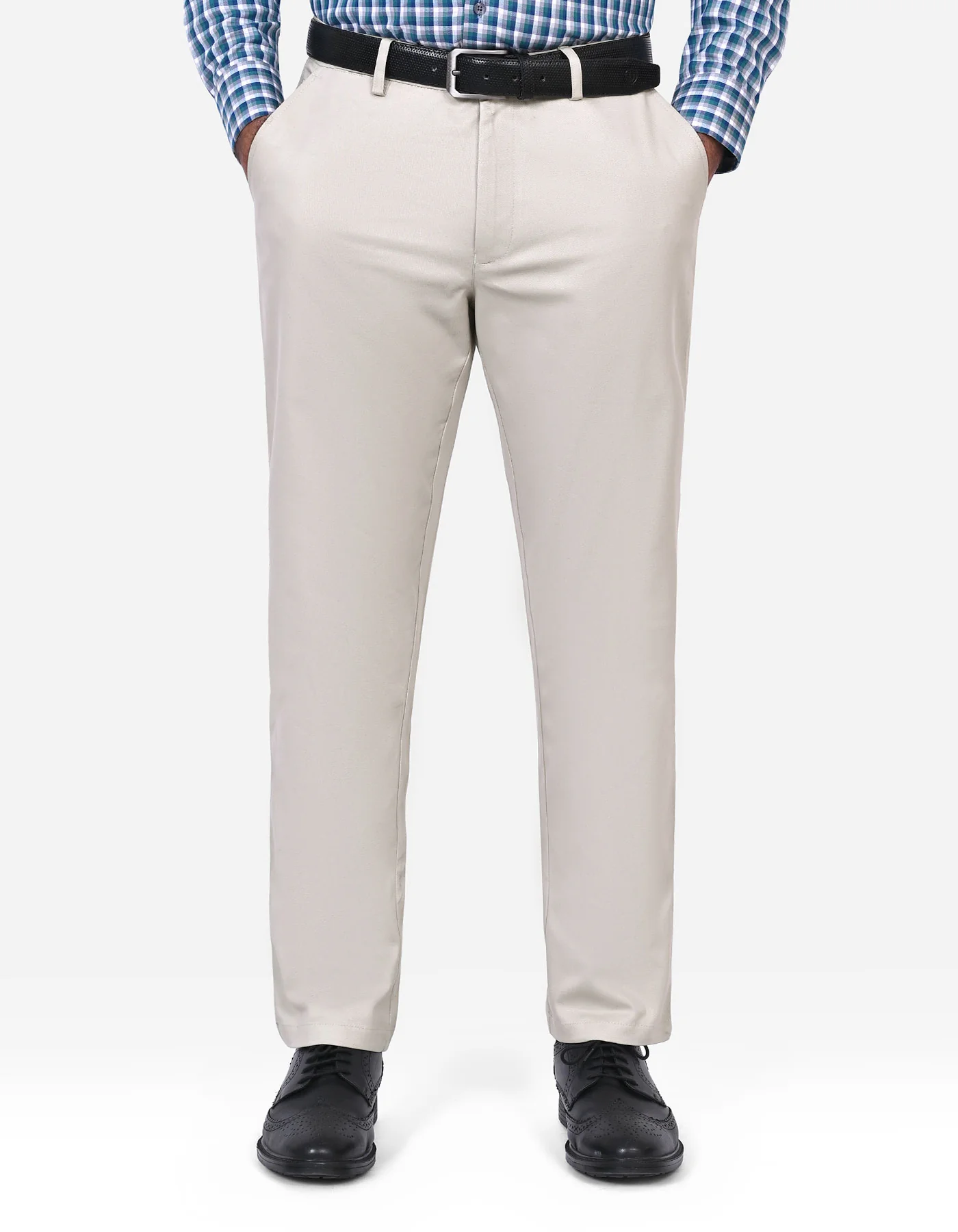 Stone Smart Fit Cotton Trouser