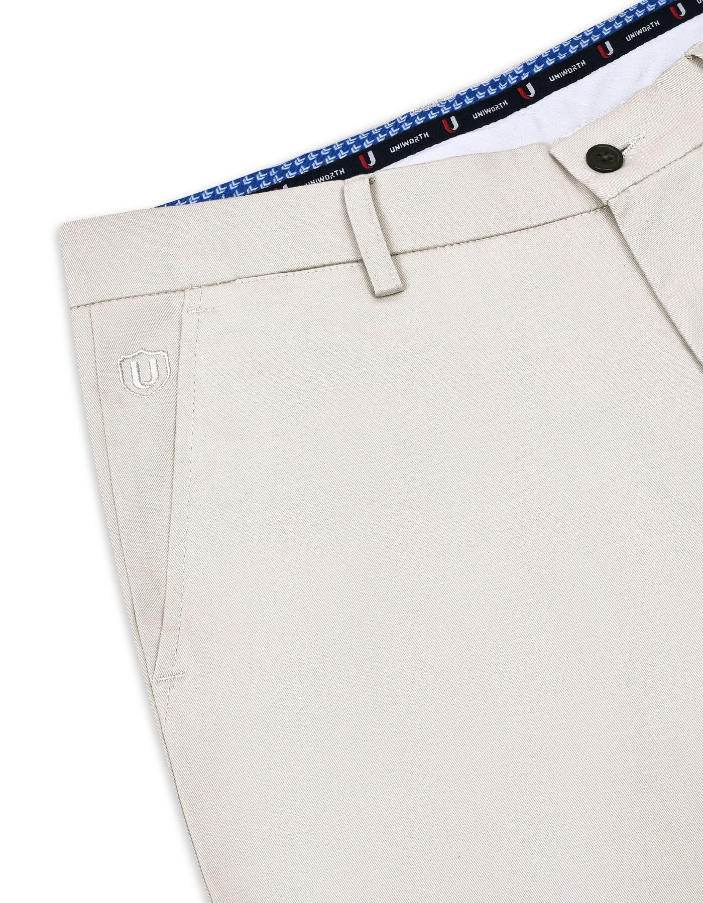Stone Smart Fit Cotton Trouser - Image 3
