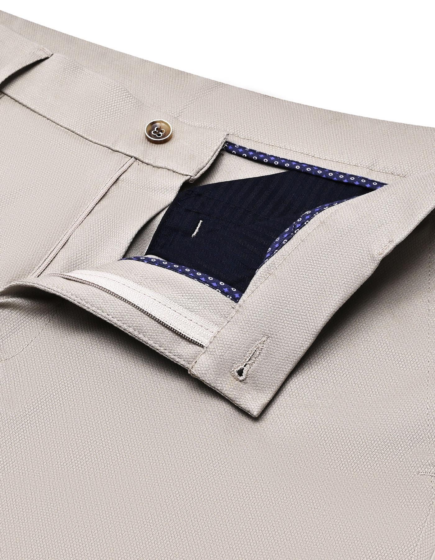 Stone Texture Classic Fit Cotton Trouser - Image 2