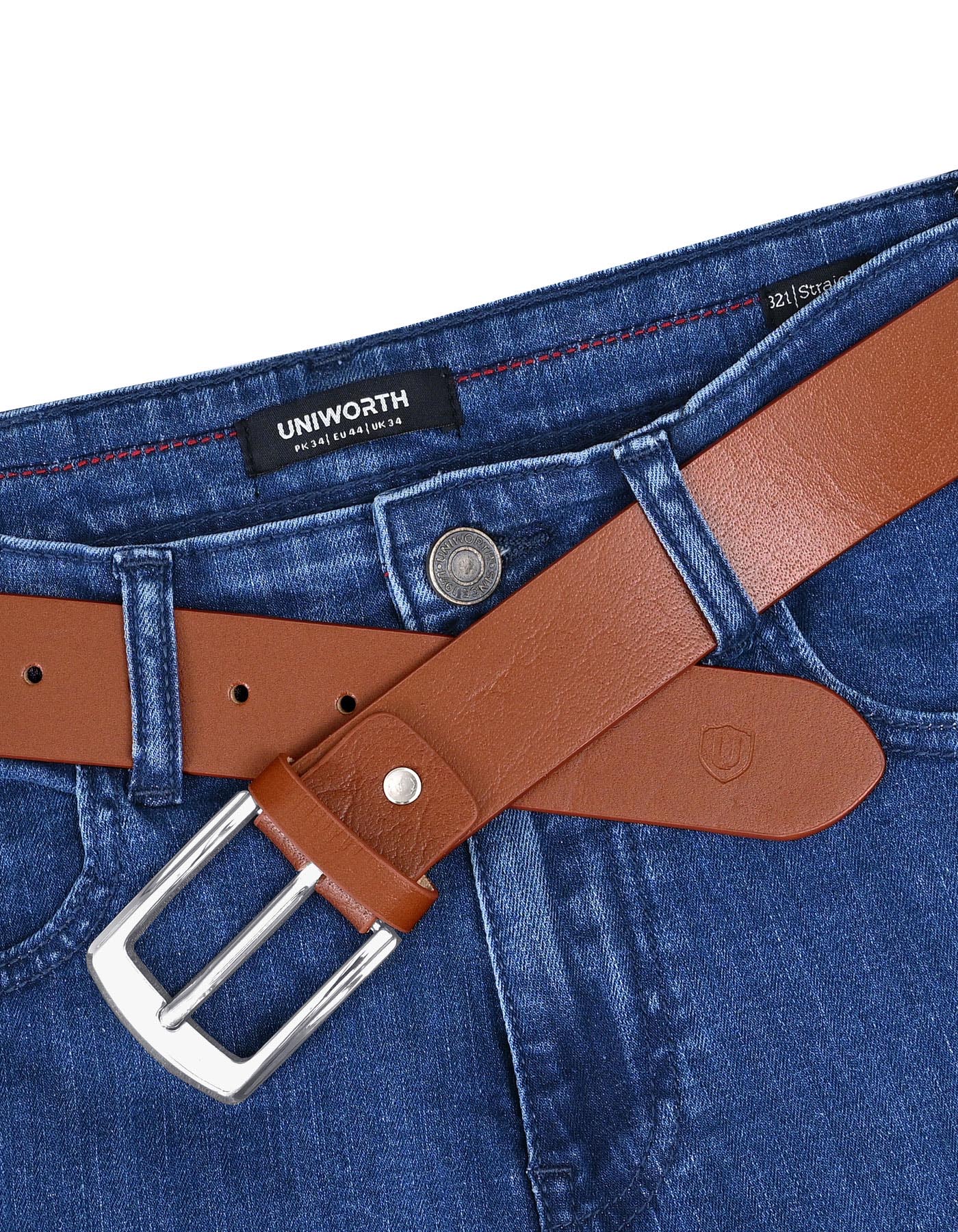 Tan Texture Casual Belt - Image 3