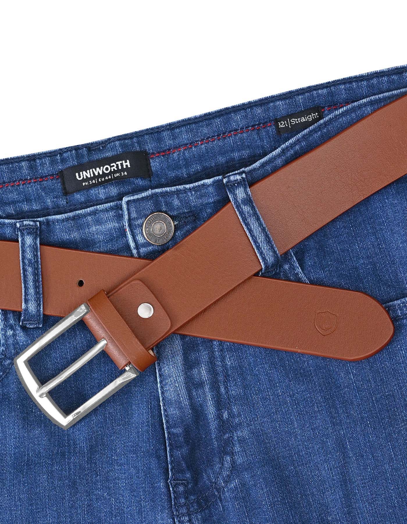 Tan Texture Casual Belt - Image 3