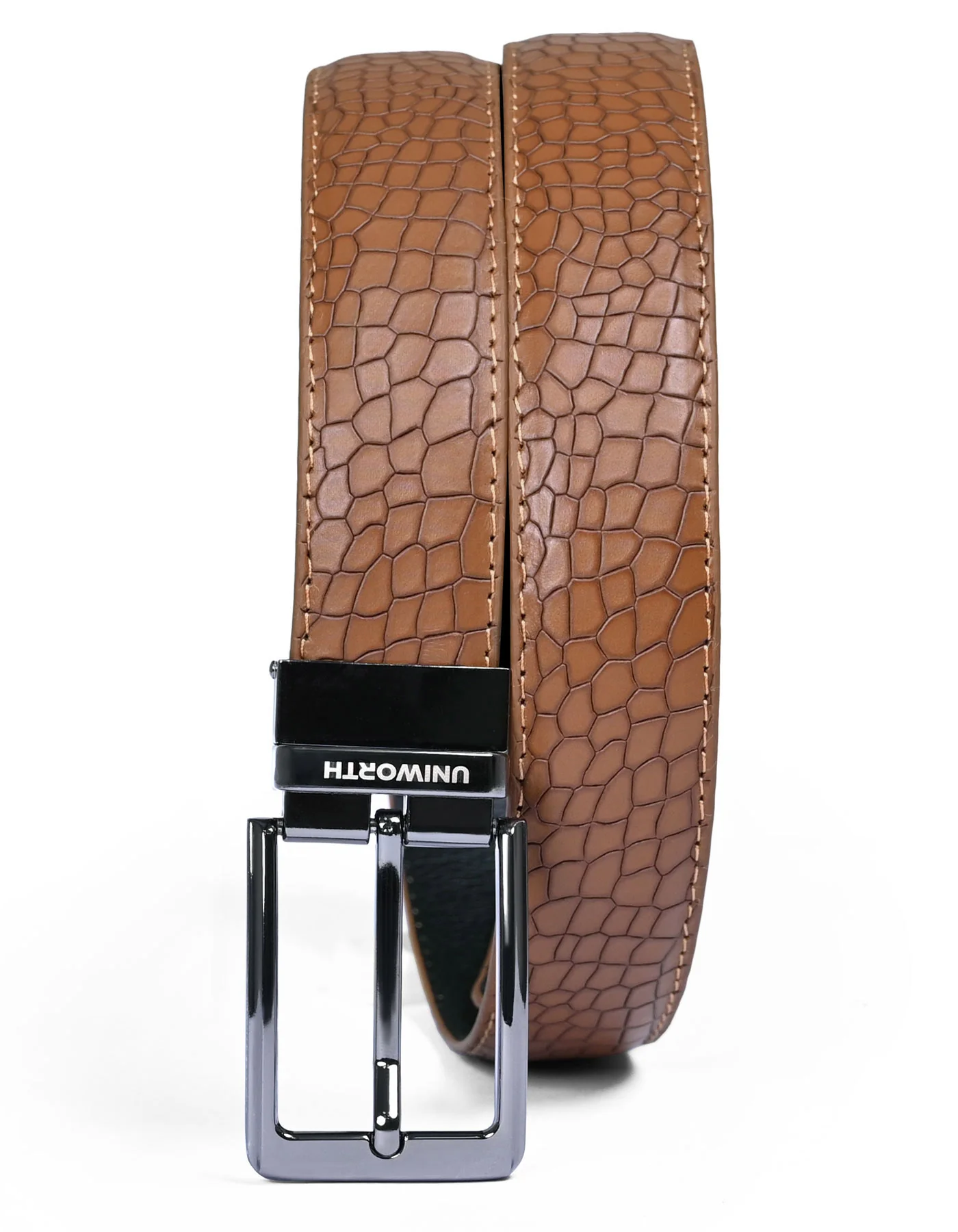 Tan Texture Formal Belt - Image 2