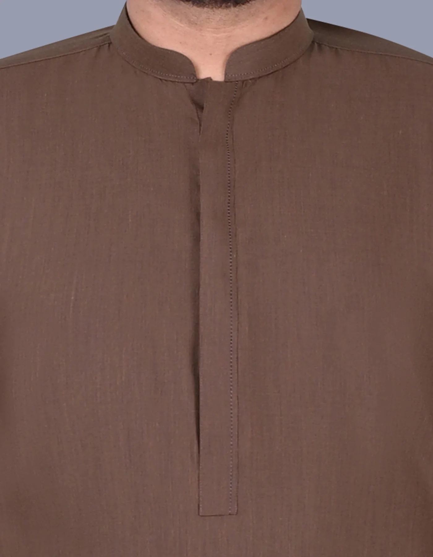 Tan Texture Kurta Pajama - Image 2