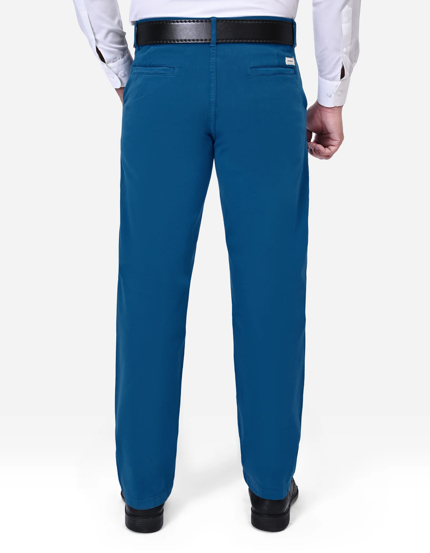 Teal Plain Classic Fit Chino - Image 5