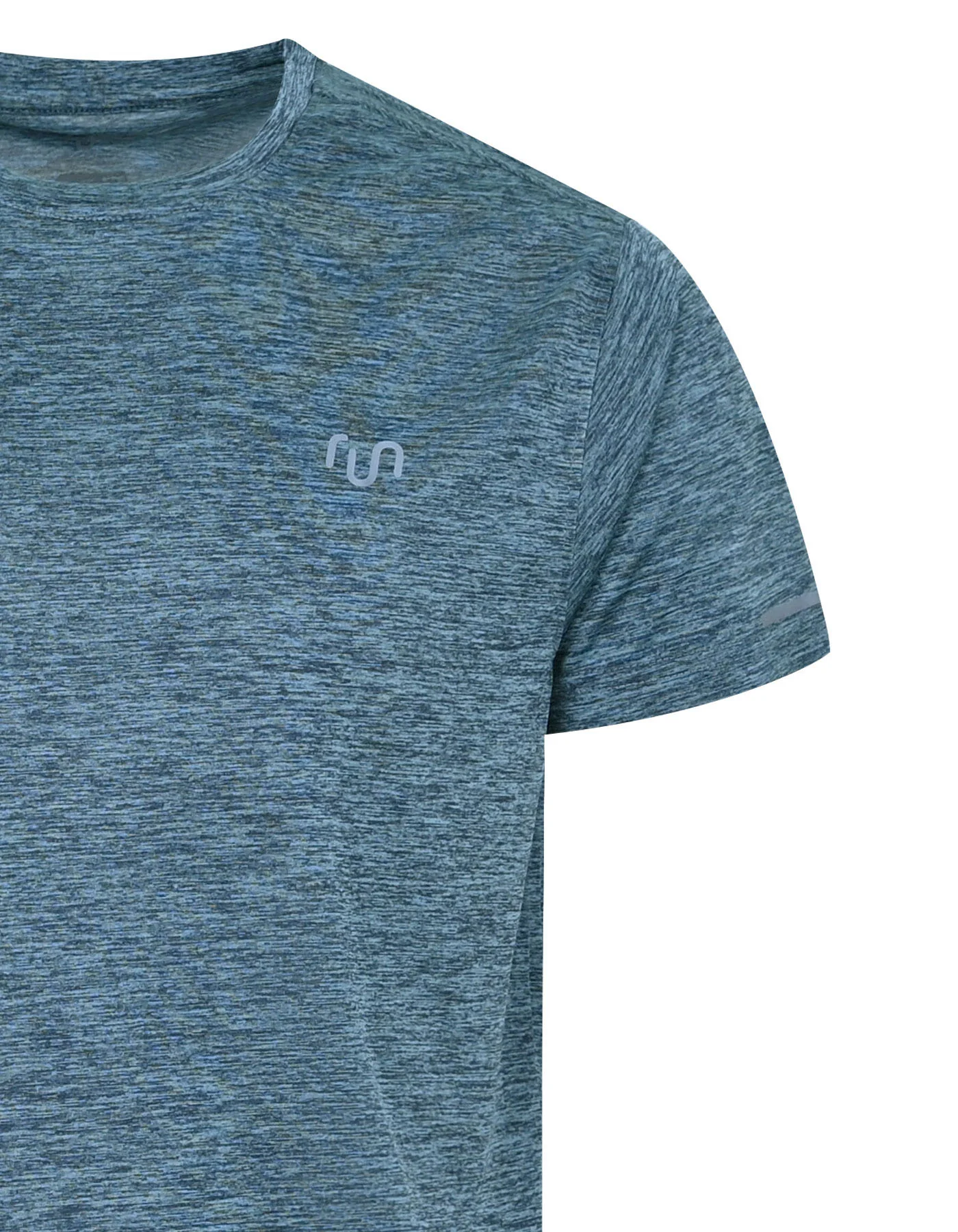 Teal Textured Slub Gym Tee - Image 5
