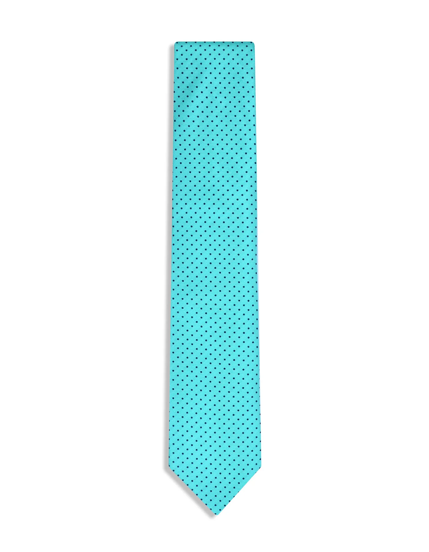 Turquoise Dotted Tie - Image 2