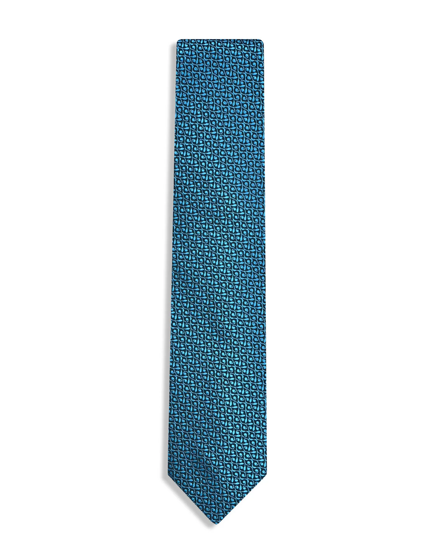 Turquoise Floral Tie - Image 2