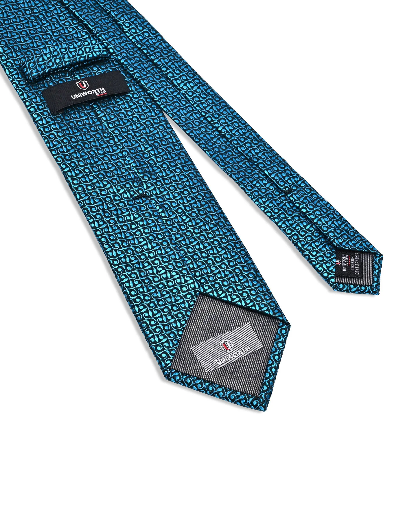 Turquoise Floral Tie - Image 3