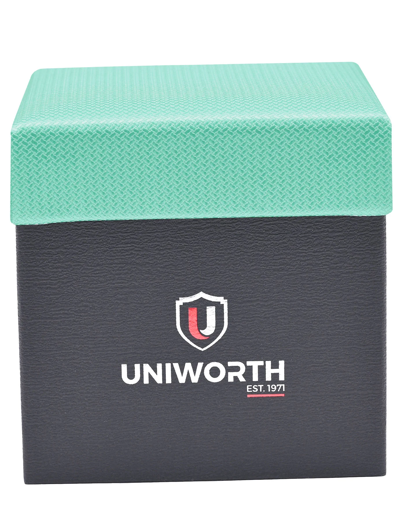 Turquoise Self Cufflink Tie Set - Image 3
