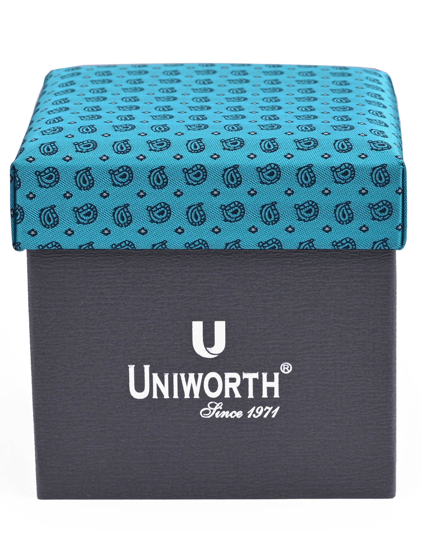 Turquoise Texture Cufflink Tie Set - Image 3