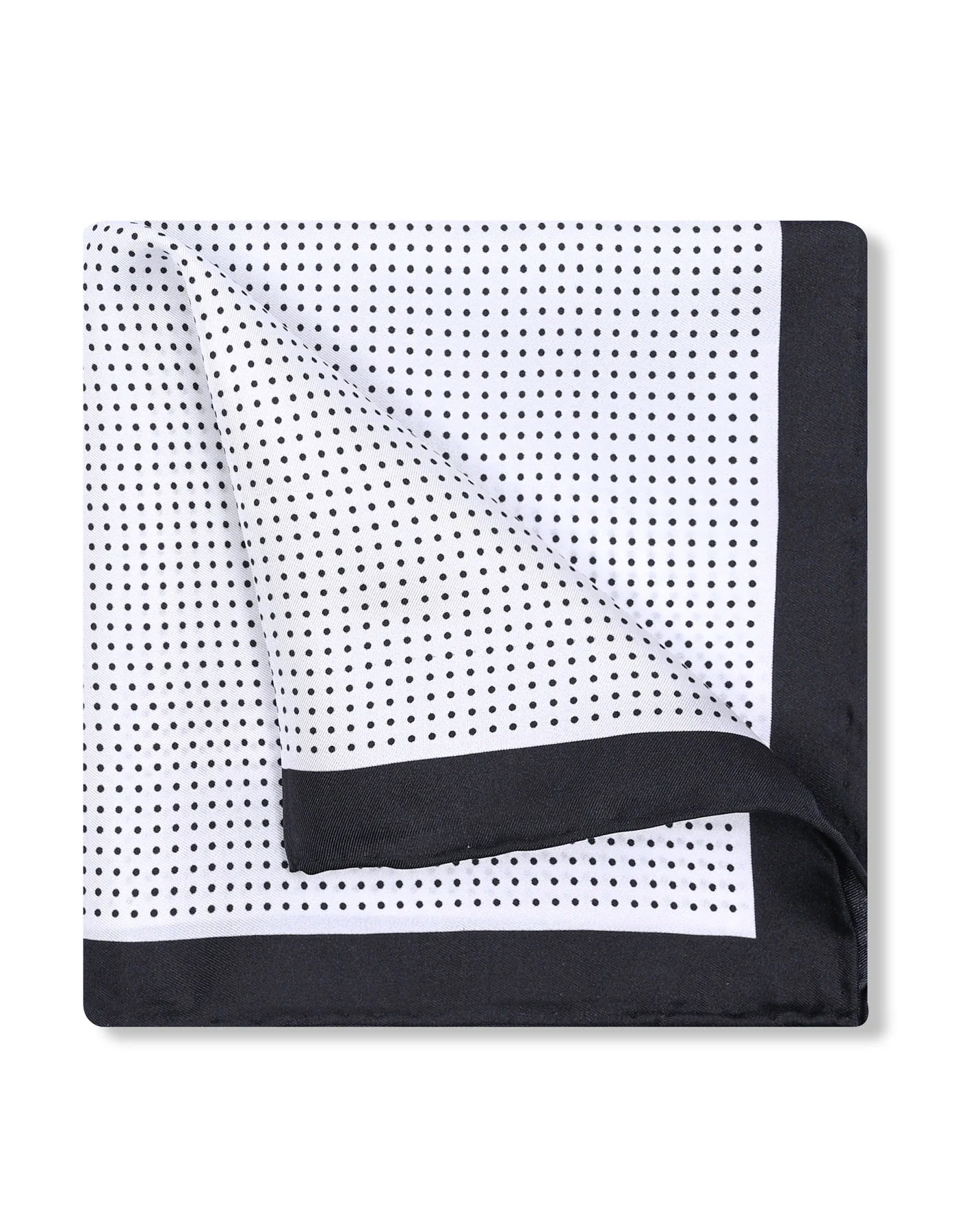 White Dotted Pocket Square - Image 3