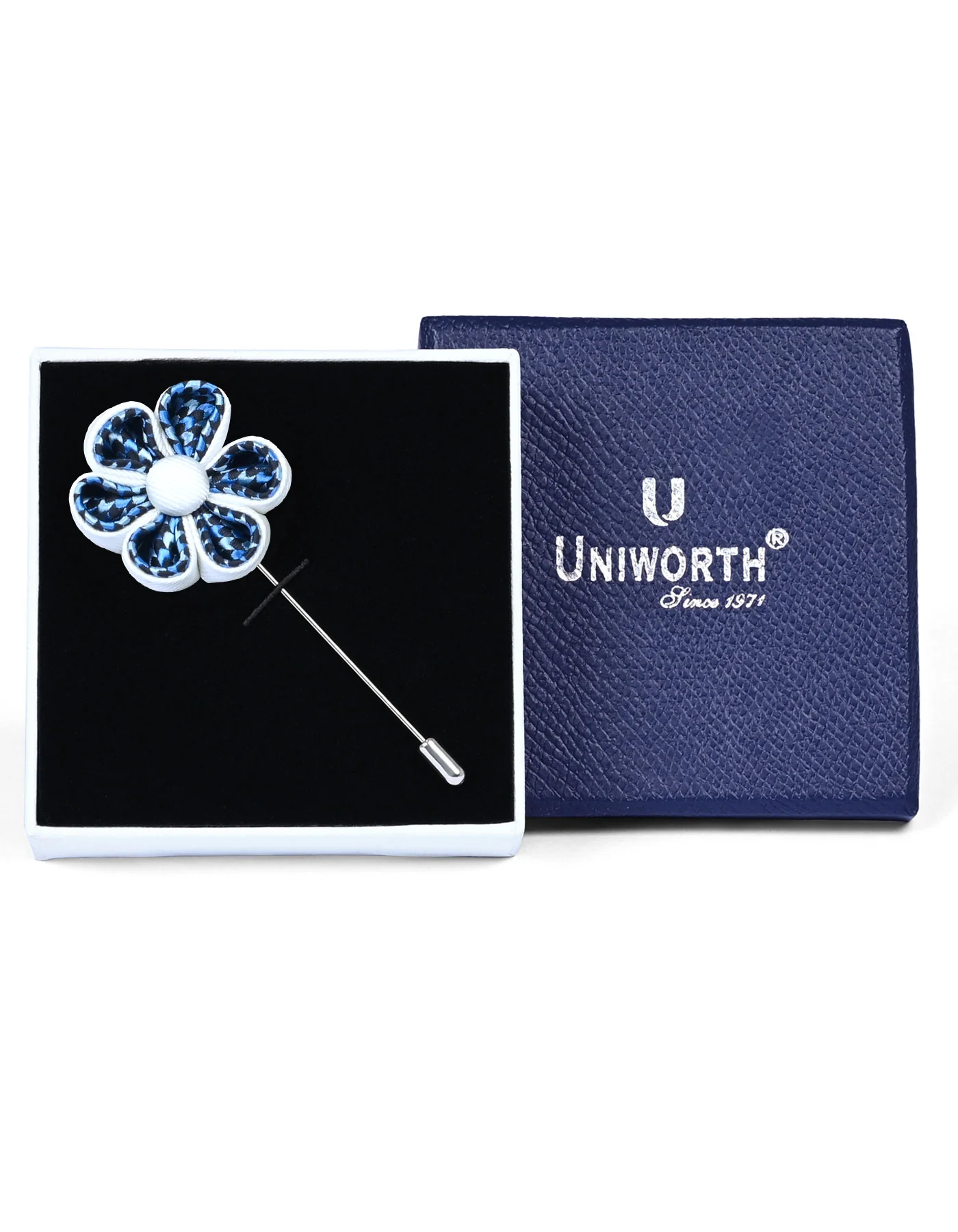 White Floral Coat Lapel Pin - Image 2