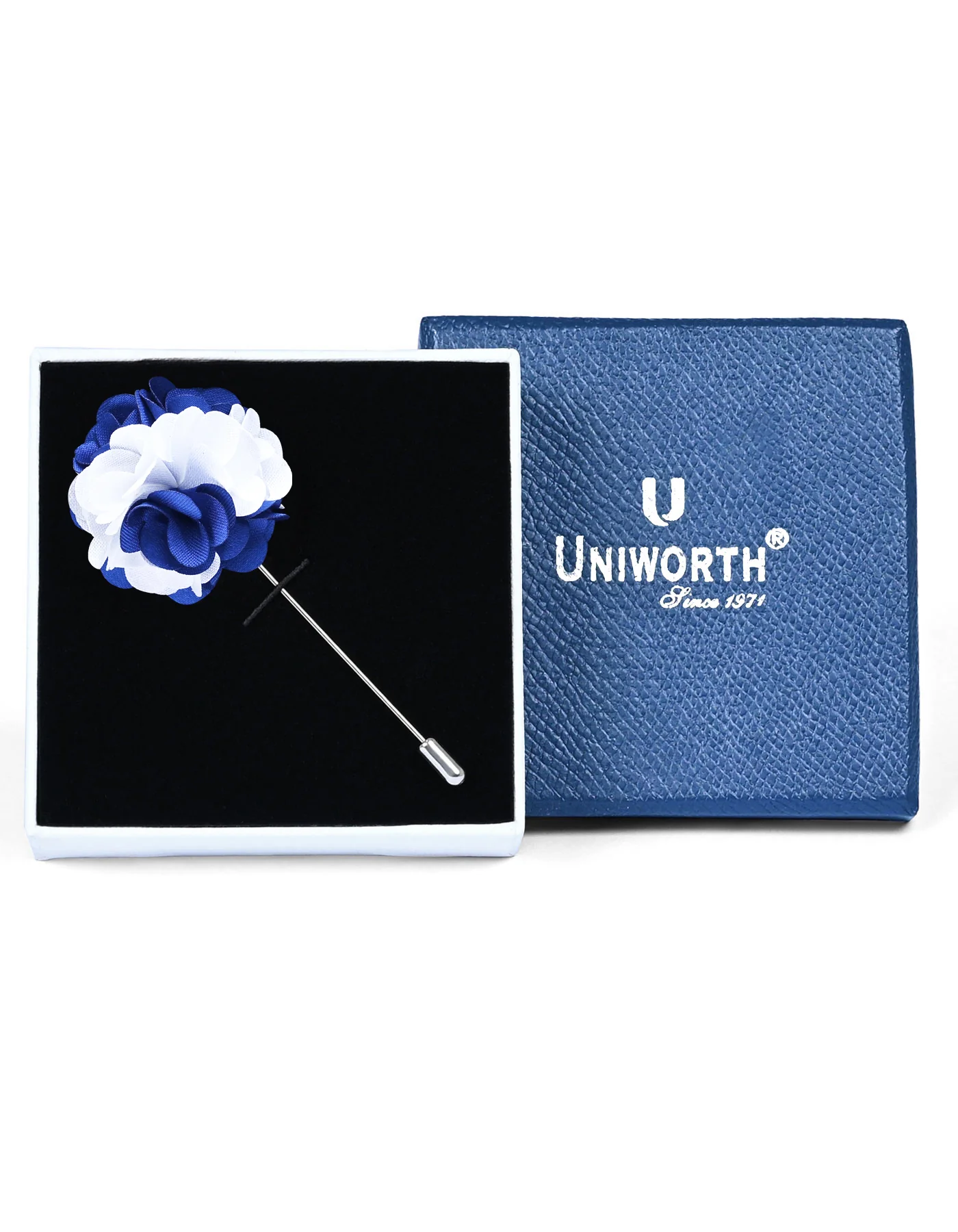 White Floral Coat Lapel Pin - Image 2