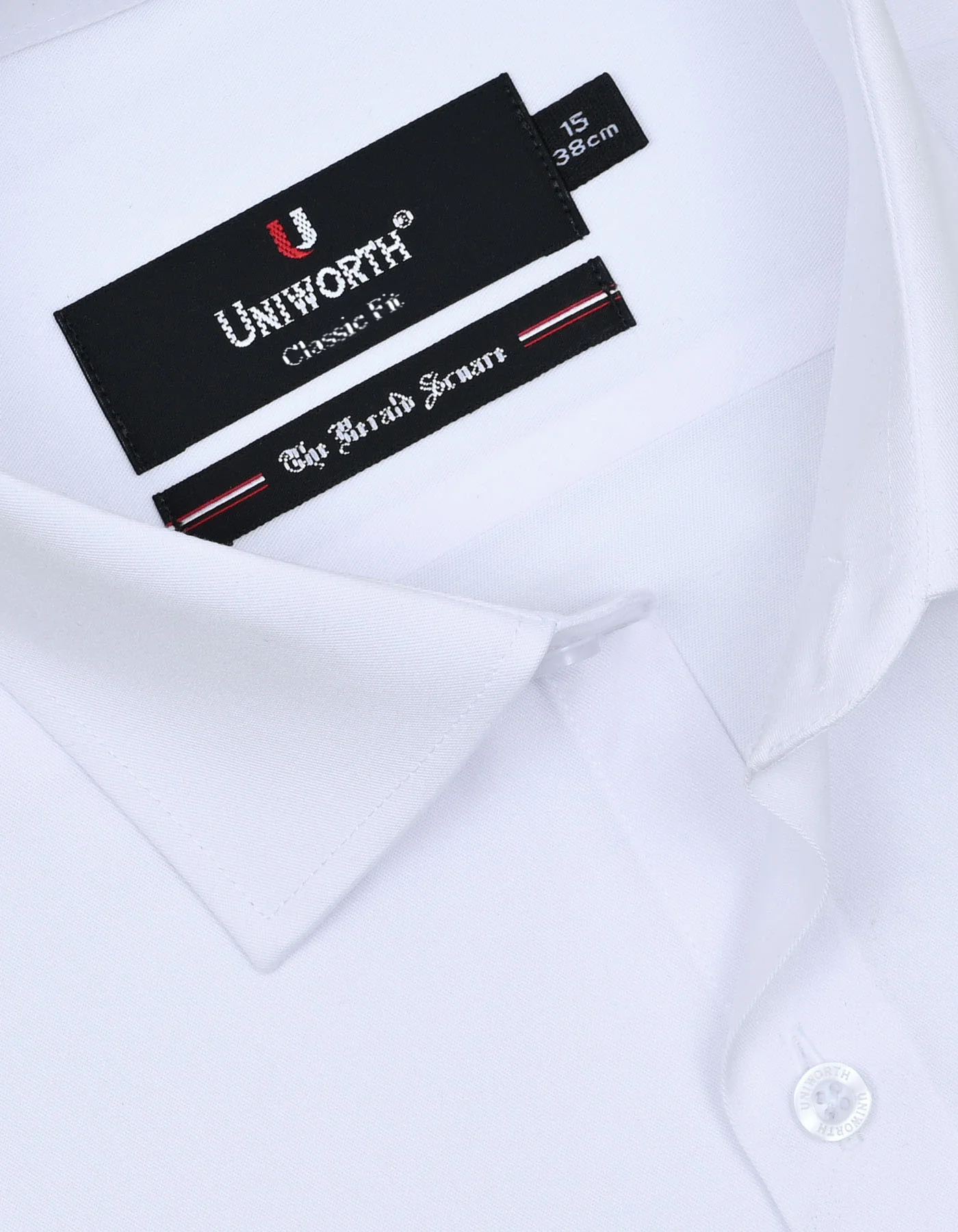 White Plain Classic Fit Shirt - Image 2