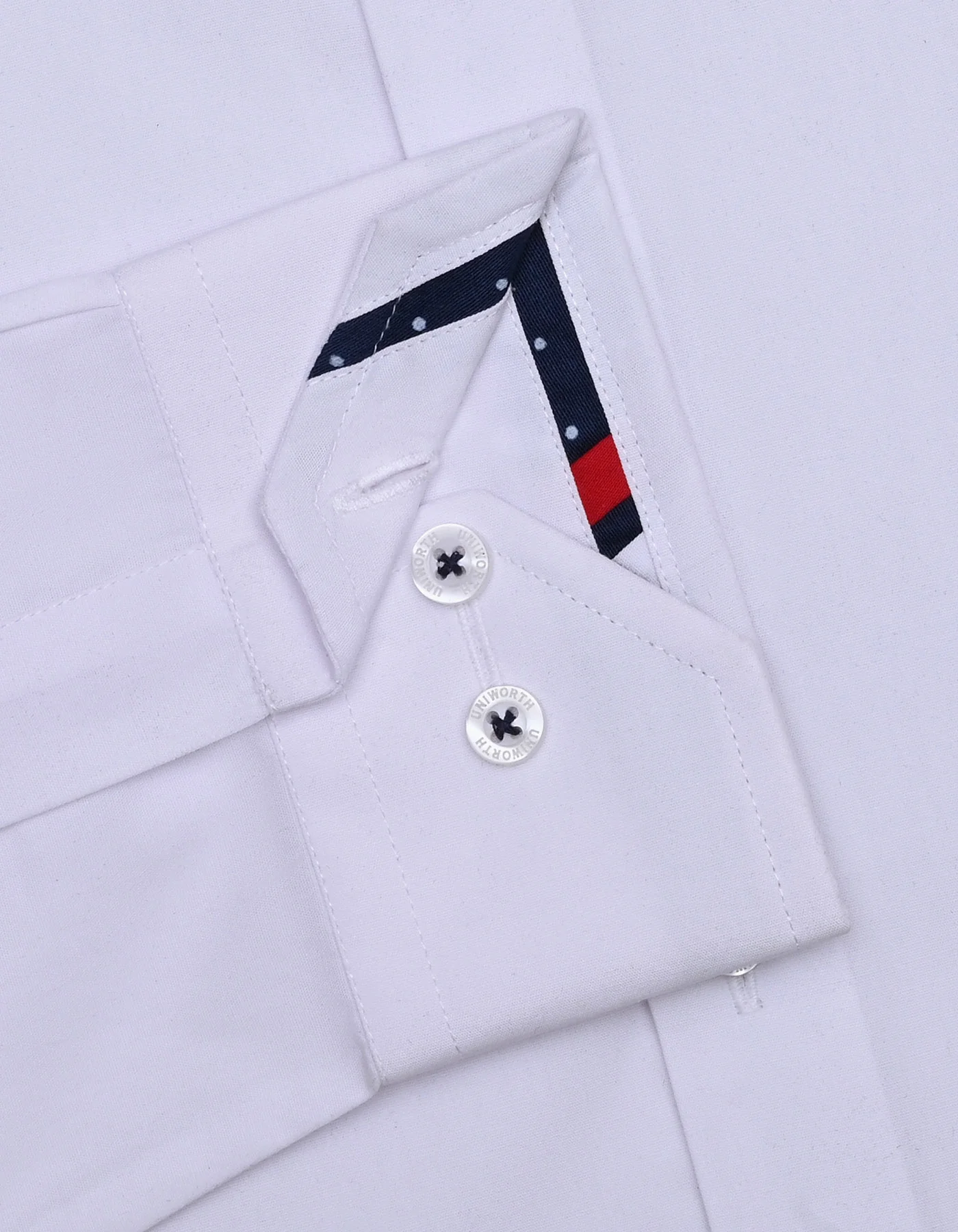 White Plain Classic Fit Shirt - Image 3