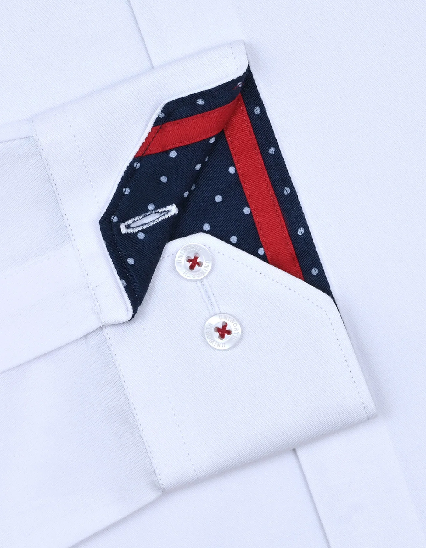 White Plain Classic Fit Shirt - Image 4