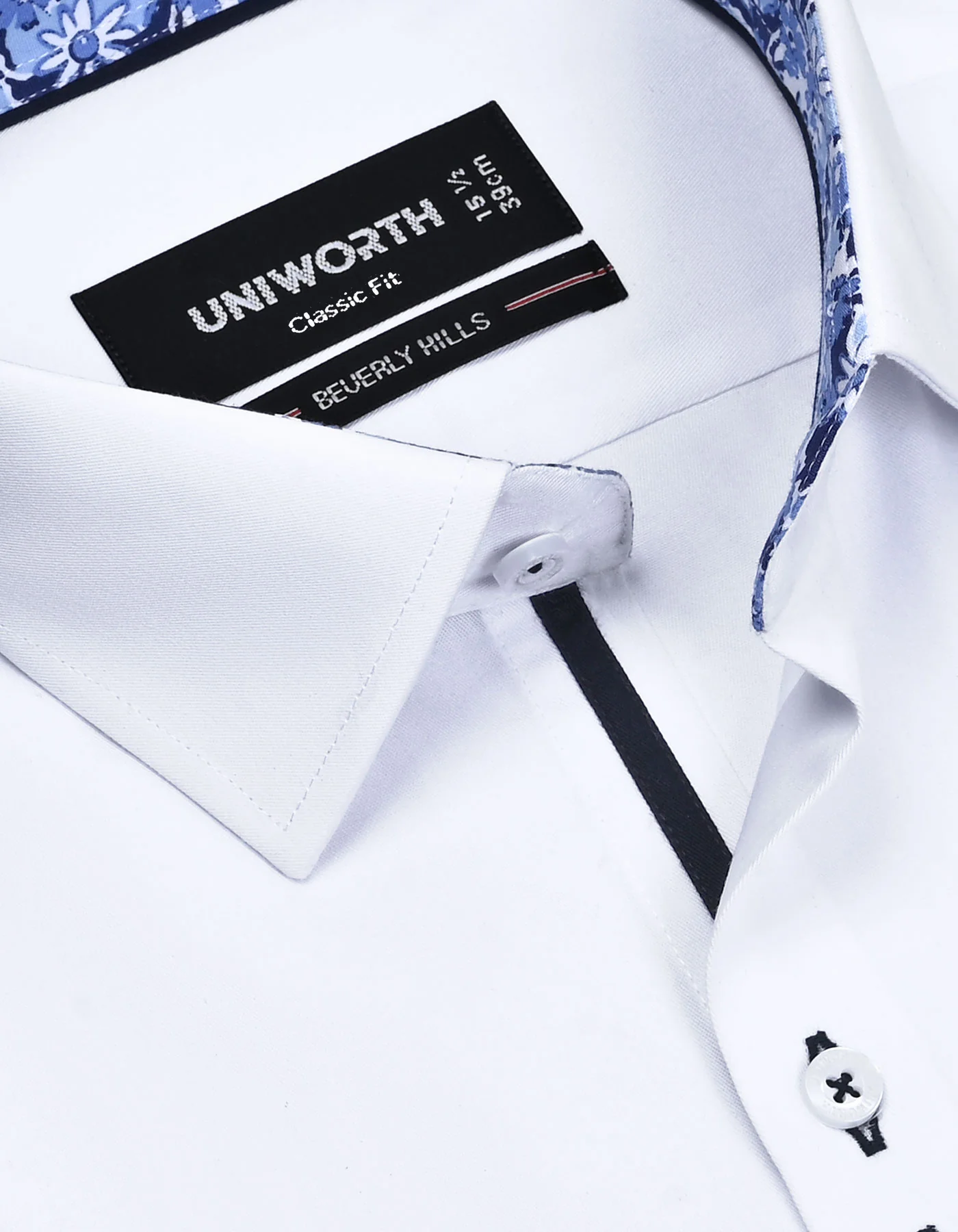 White Plain Classic Fit Shirt - Image 2