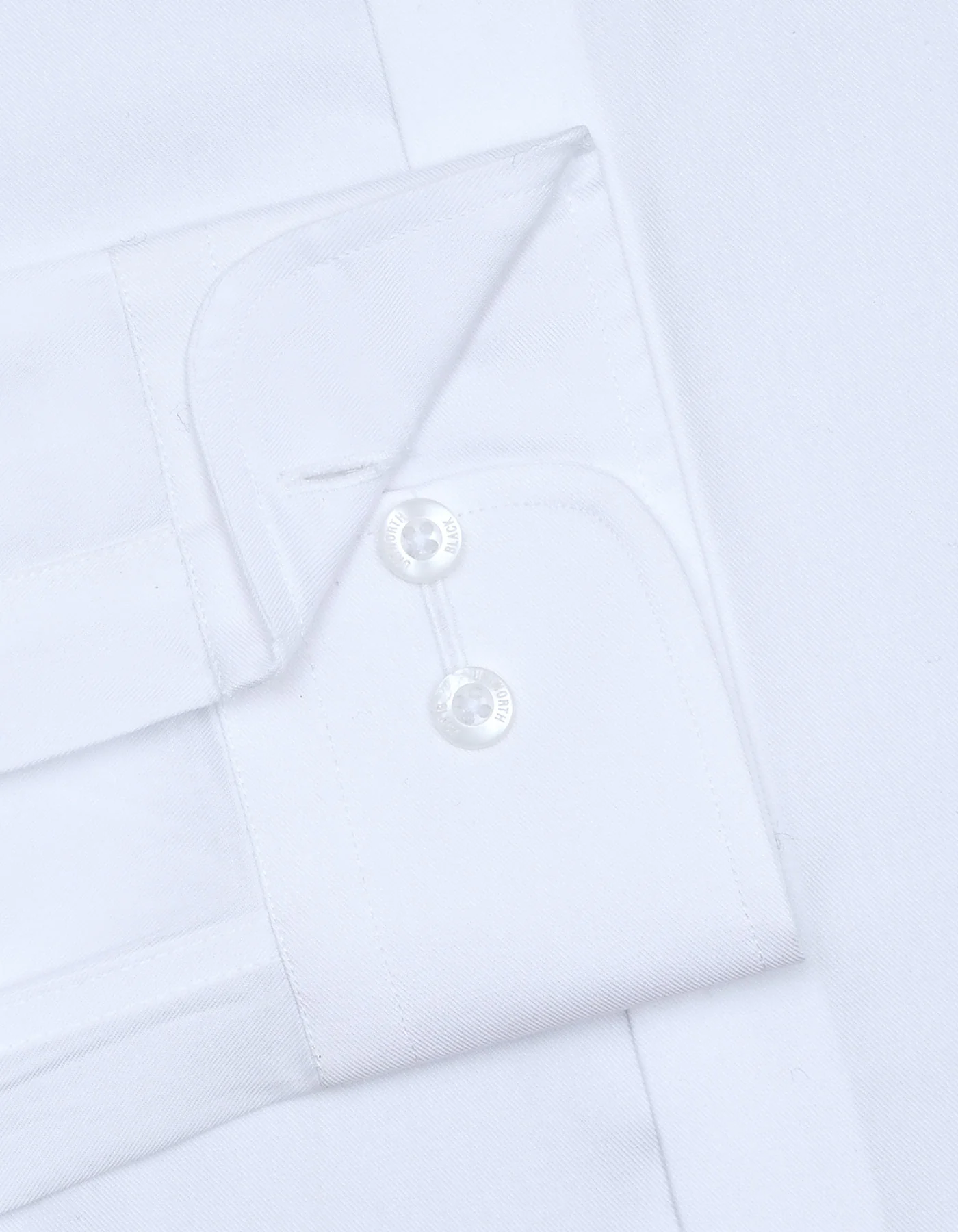 White Plain Classic Fit Shirt - Image 3