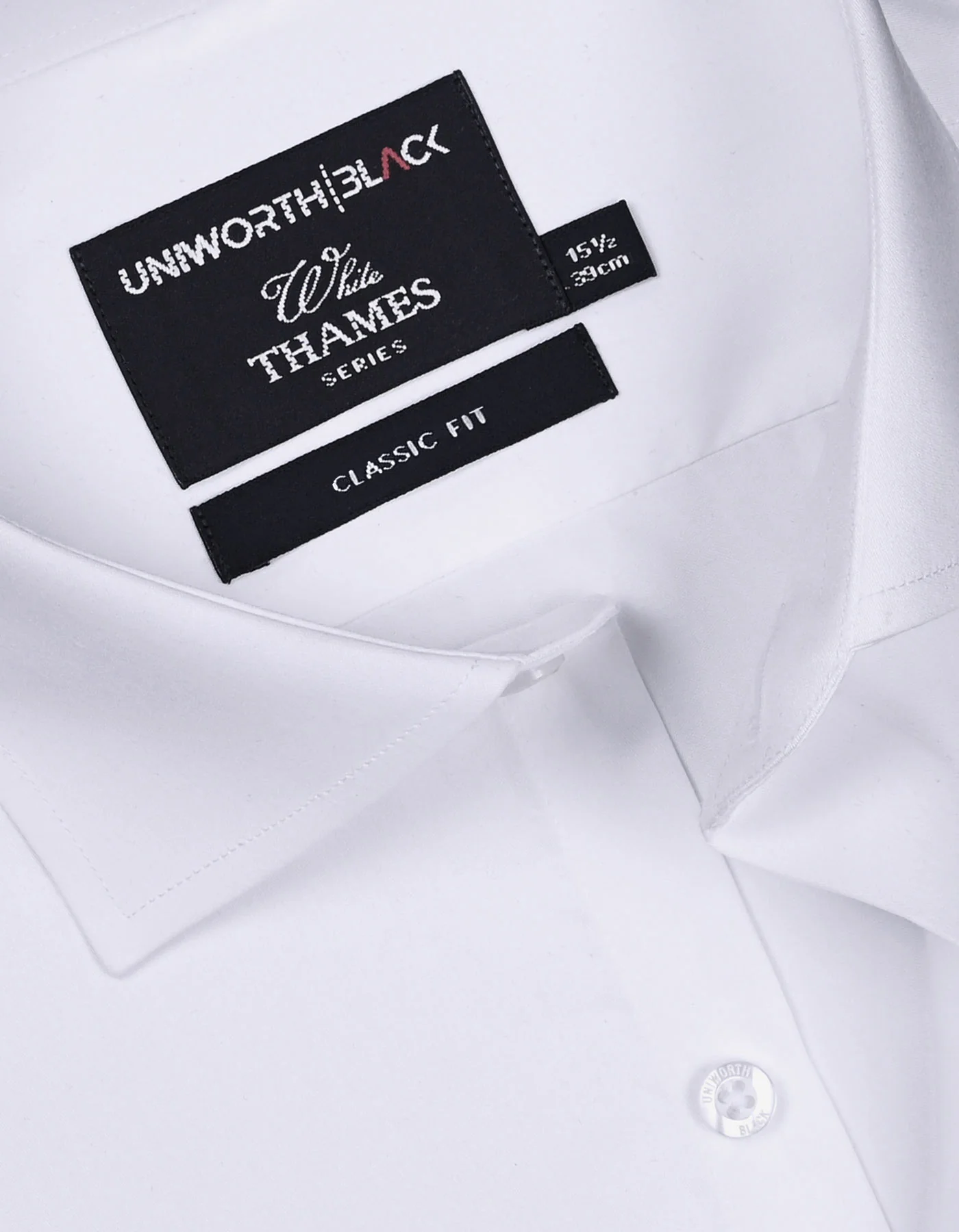 White Plain Classic Fit Shirt - Image 2