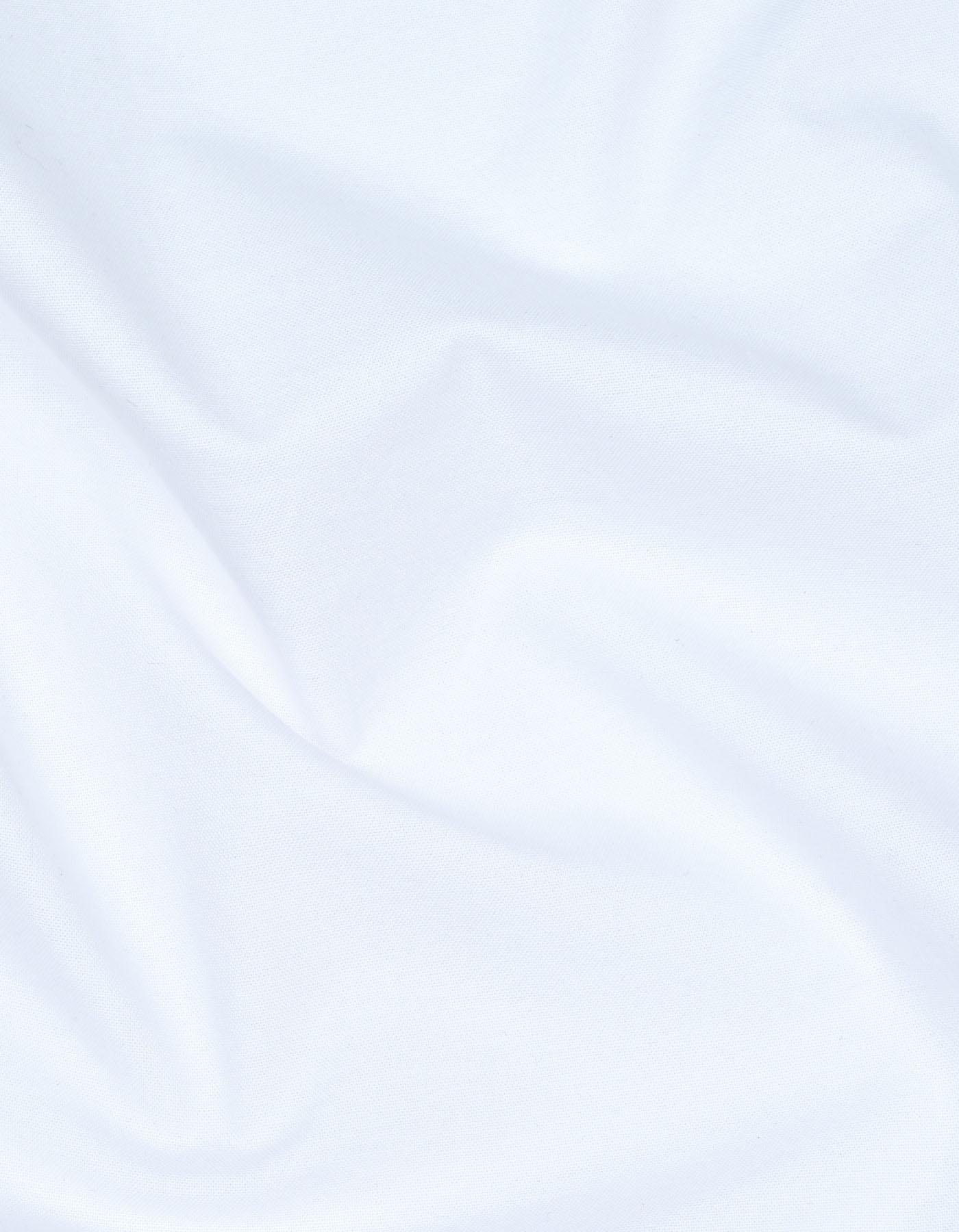 White Plain Classic Fit Shirt - Image 4
