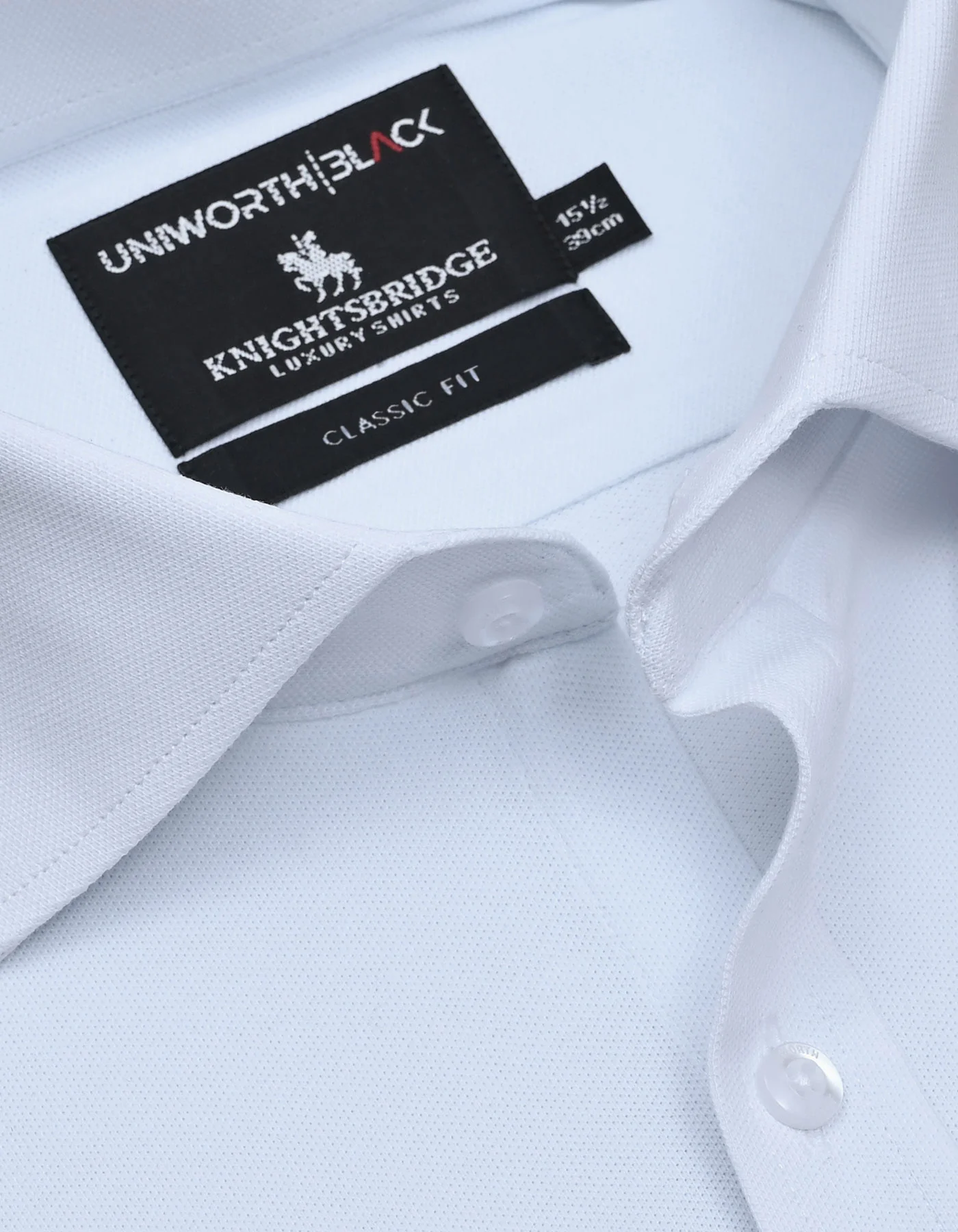 White Plain Classic Fit Shirt - Image 2