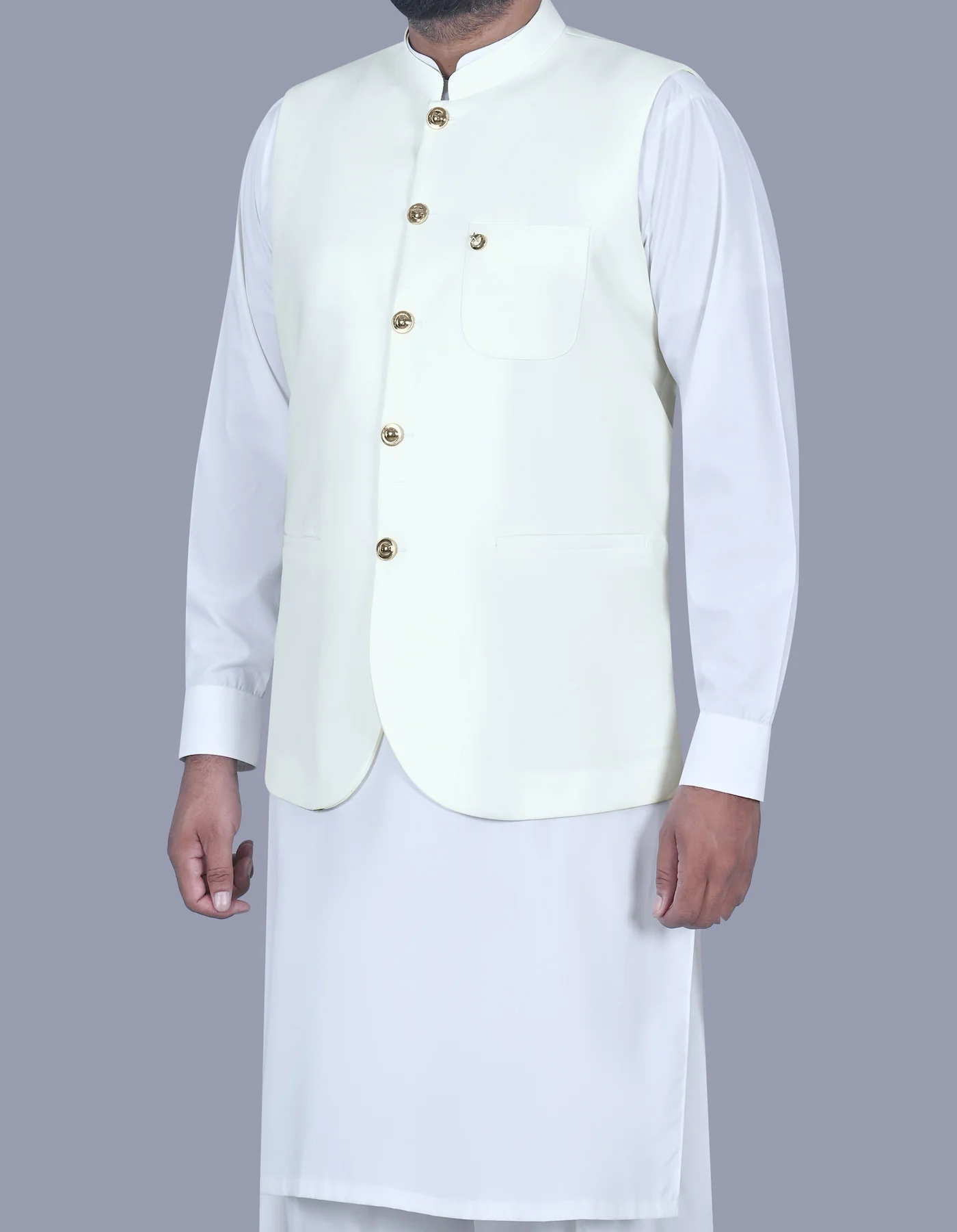 White Plain Heritage Waistcoat - Image 3