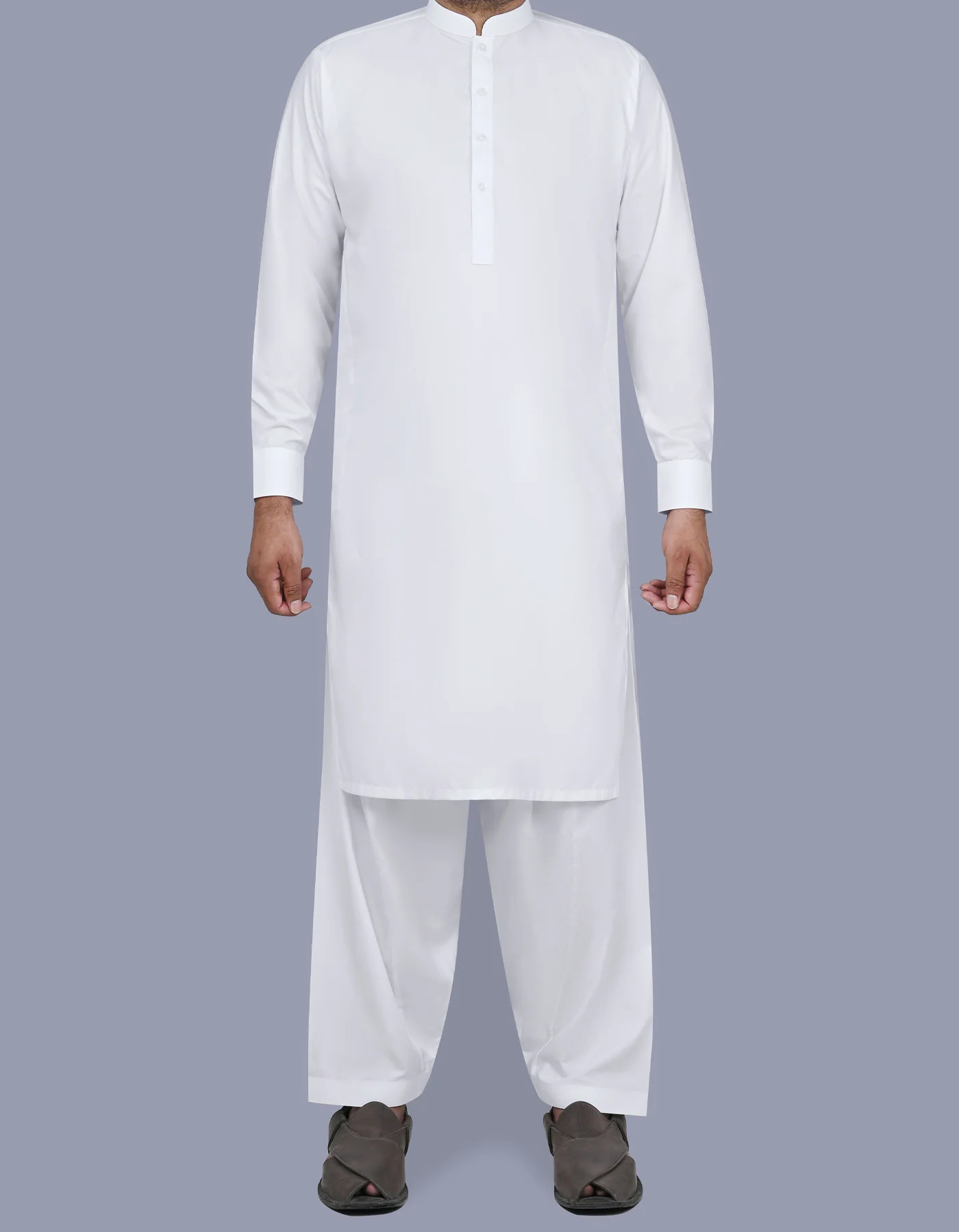 White Plain Kameez Shalwar