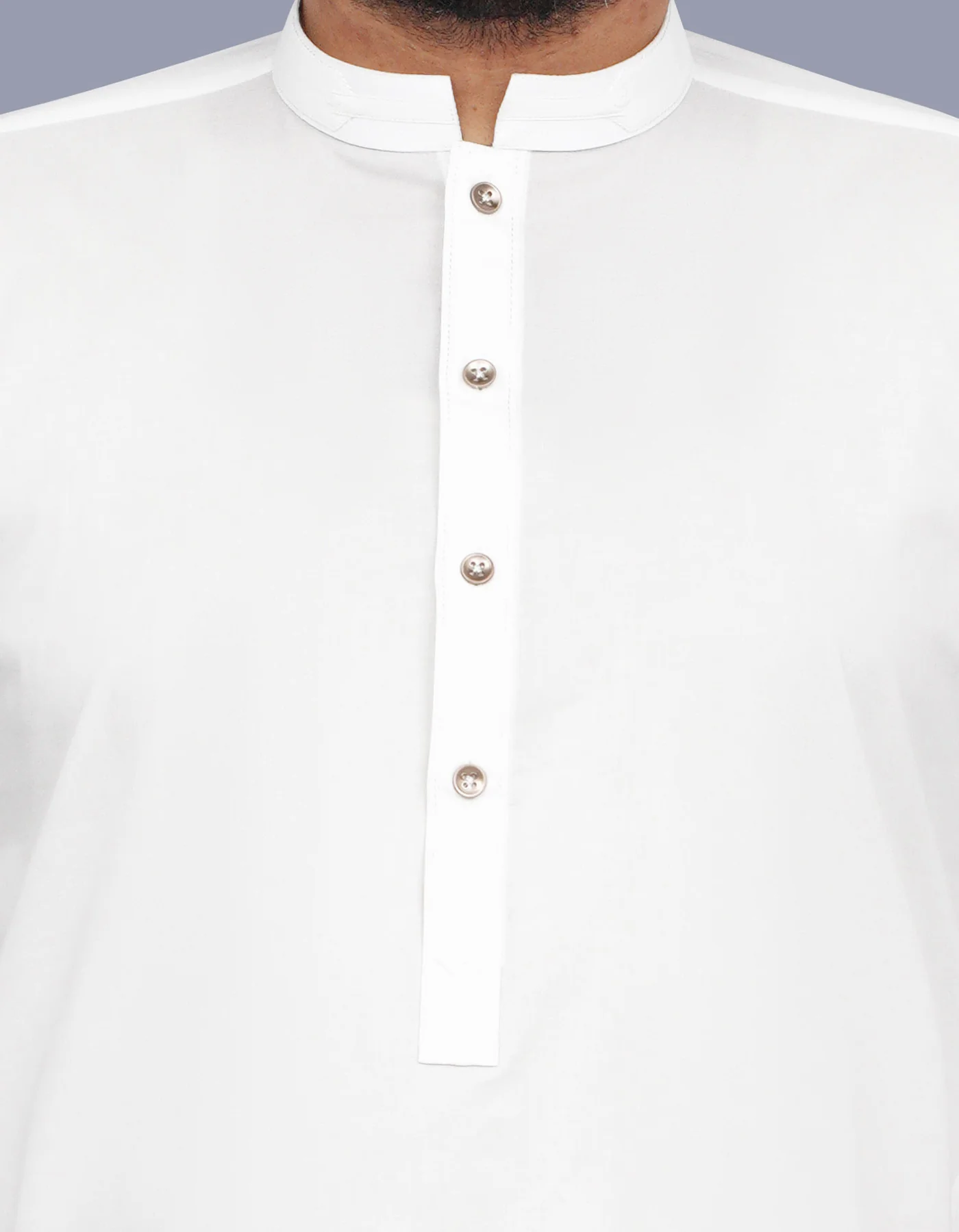 White Plain Kameez Shalwar - Image 2