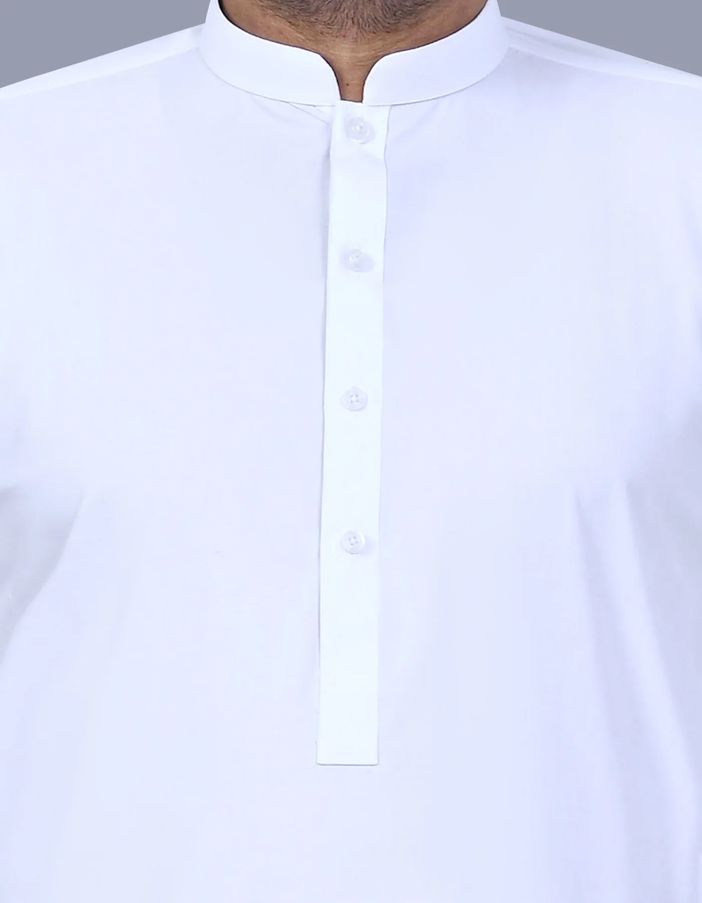 White Plain Kameez Shalwar - Image 2