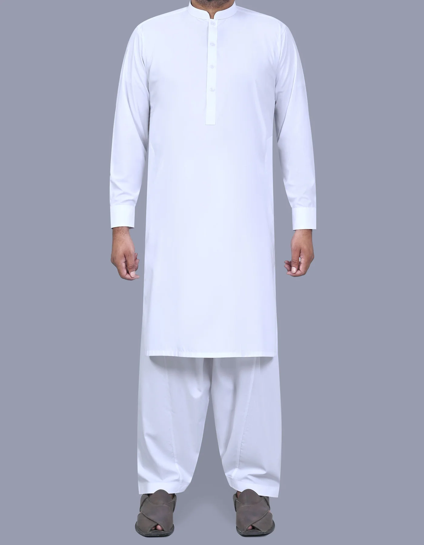 White Plain Kameez Shalwar