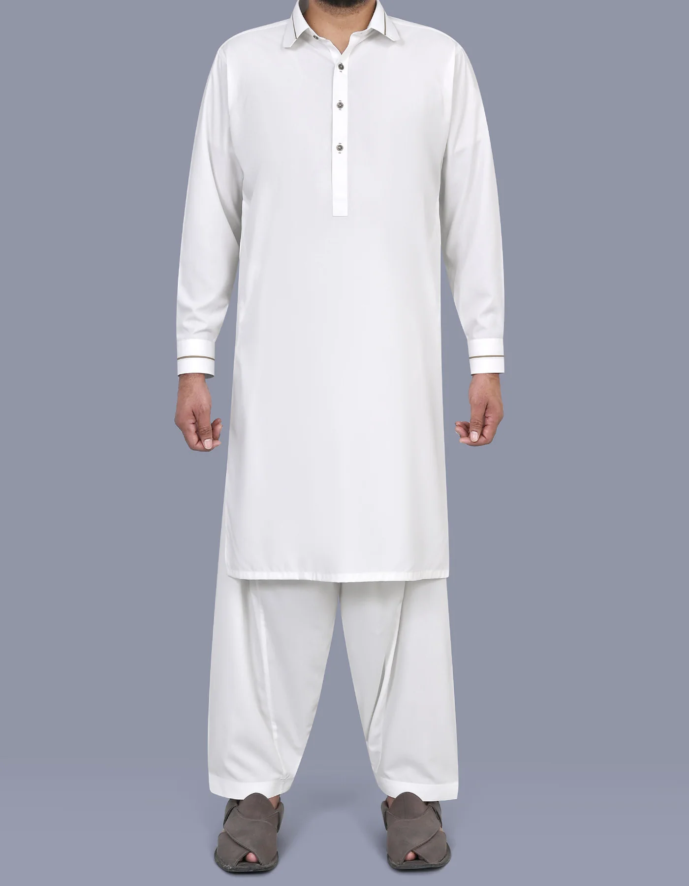 White Plain Kameez Shalwar